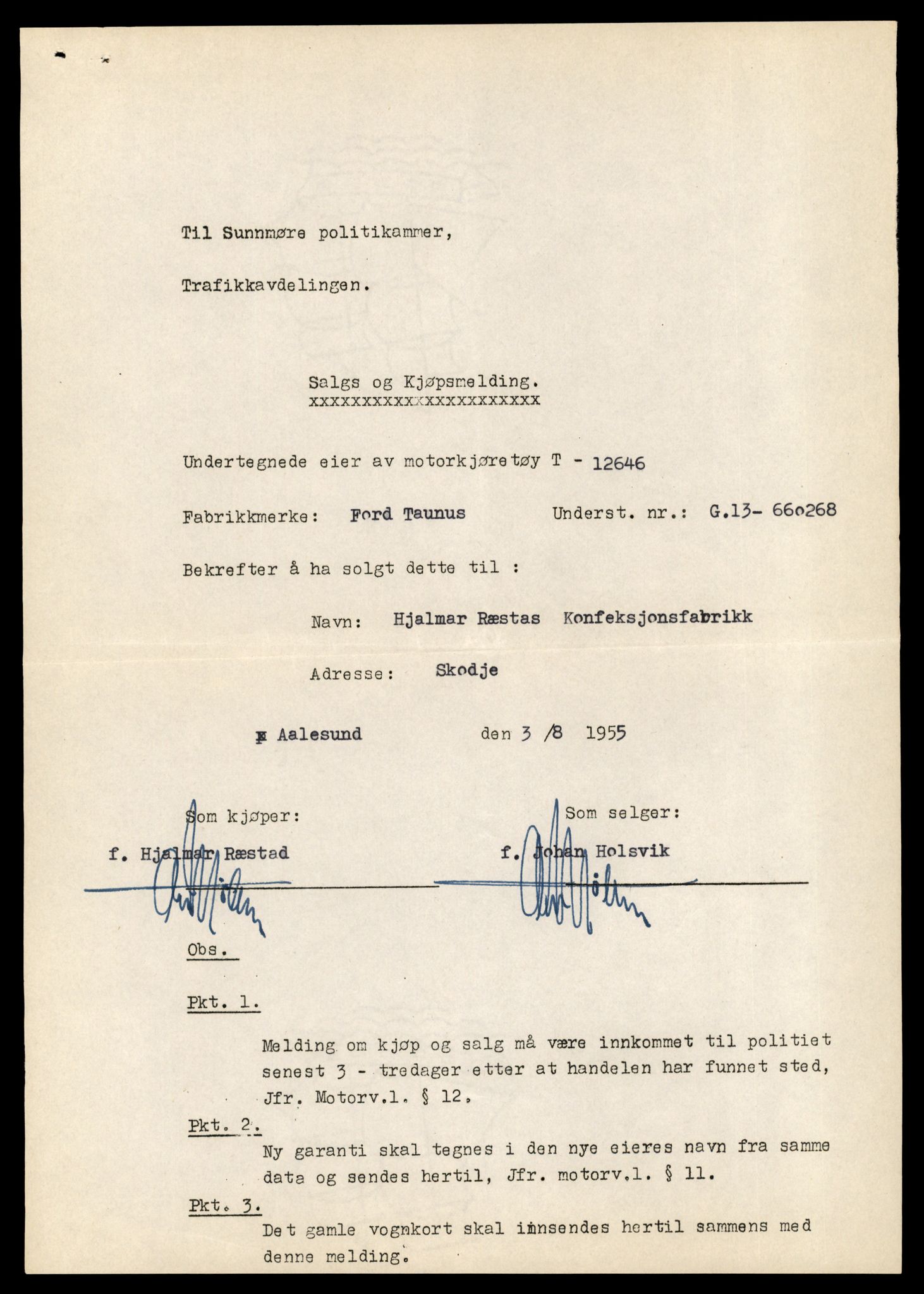 Møre og Romsdal vegkontor - Ålesund trafikkstasjon, AV/SAT-A-4099/F/Fe/L0034: Registreringskort for kjøretøy T 12500 - T 12652, 1927-1998, p. 2872