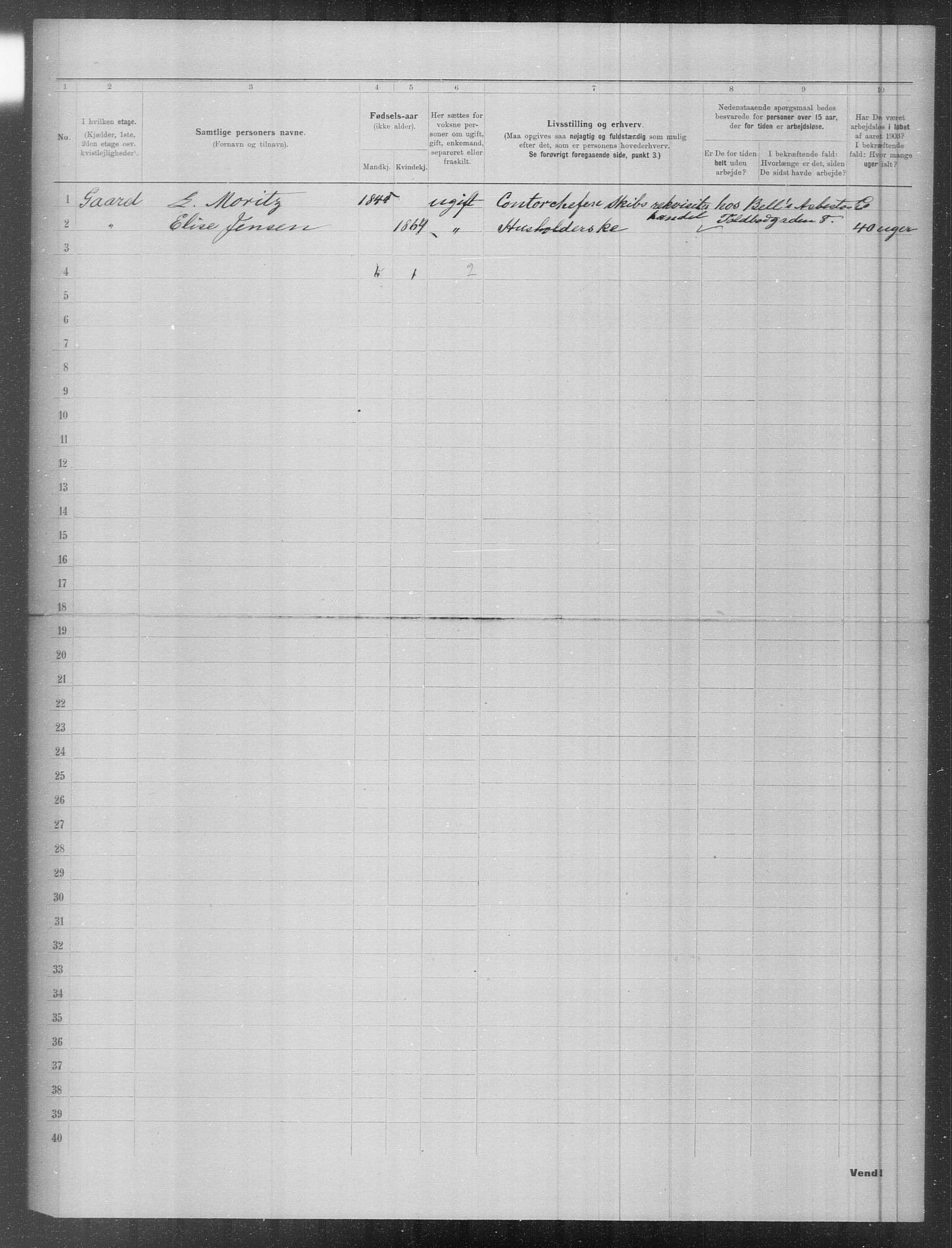 OBA, Municipal Census 1903 for Kristiania, 1903, p. 5519