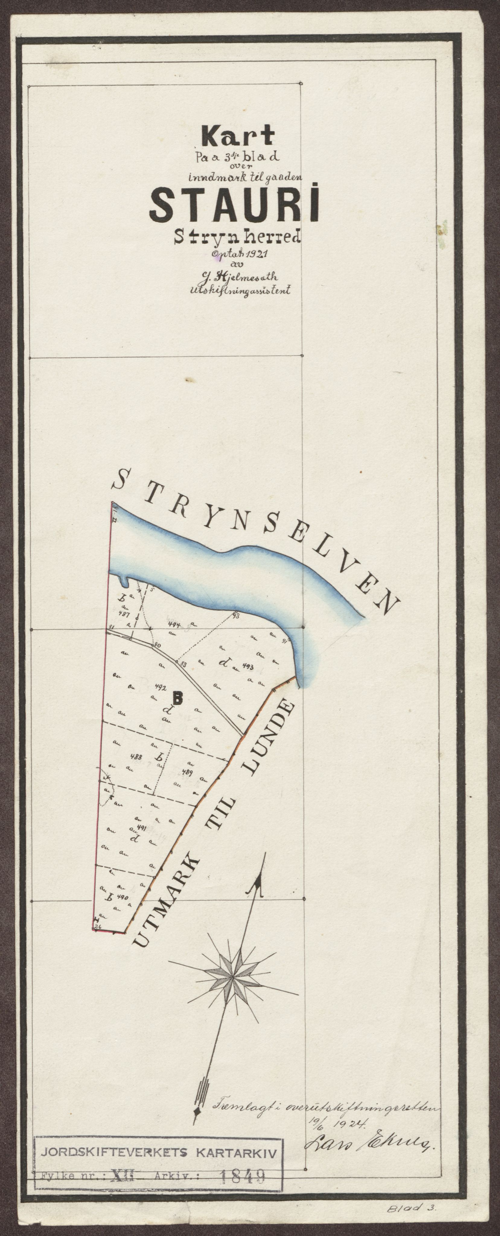 Jordskifteverkets kartarkiv, RA/S-3929/T, 1859-1988, p. 2201