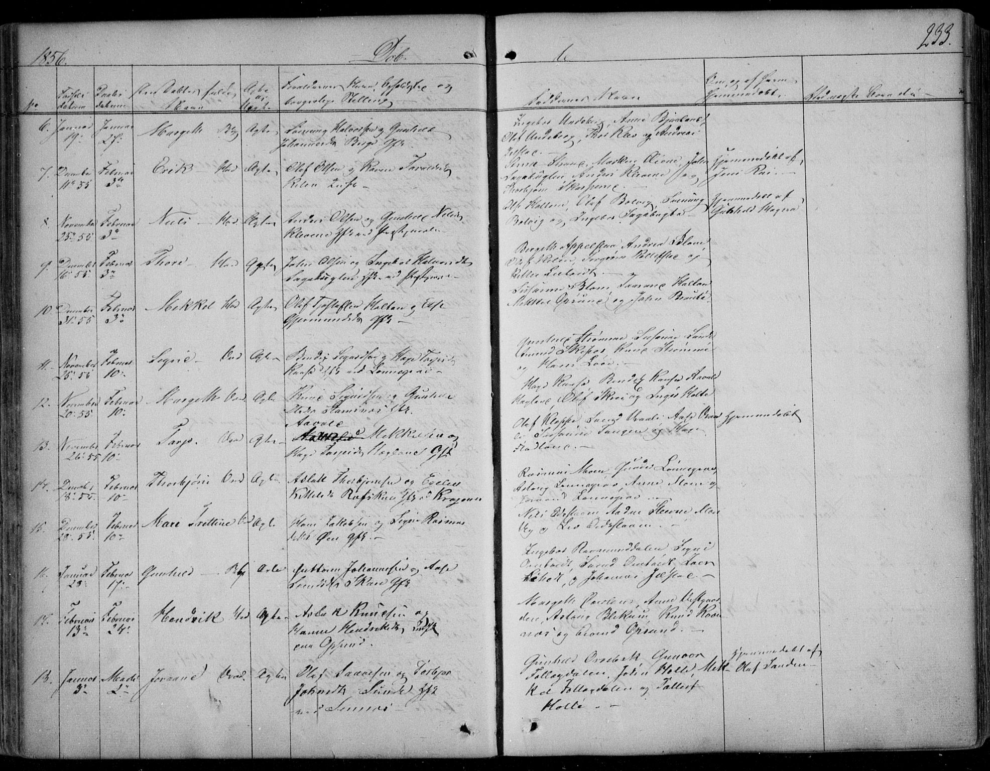 Kviteseid kirkebøker, SAKO/A-276/F/Fa/L0006: Parish register (official) no. I 6, 1836-1858, p. 233