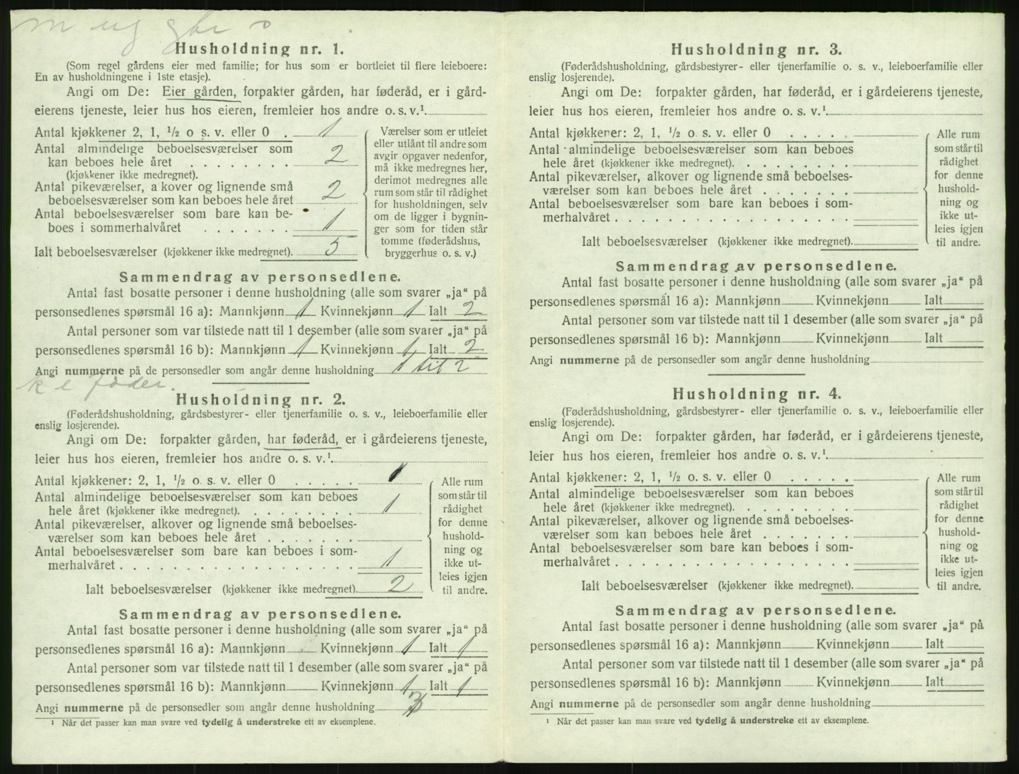 SAT, 1920 census for Bremsnes, 1920, p. 920