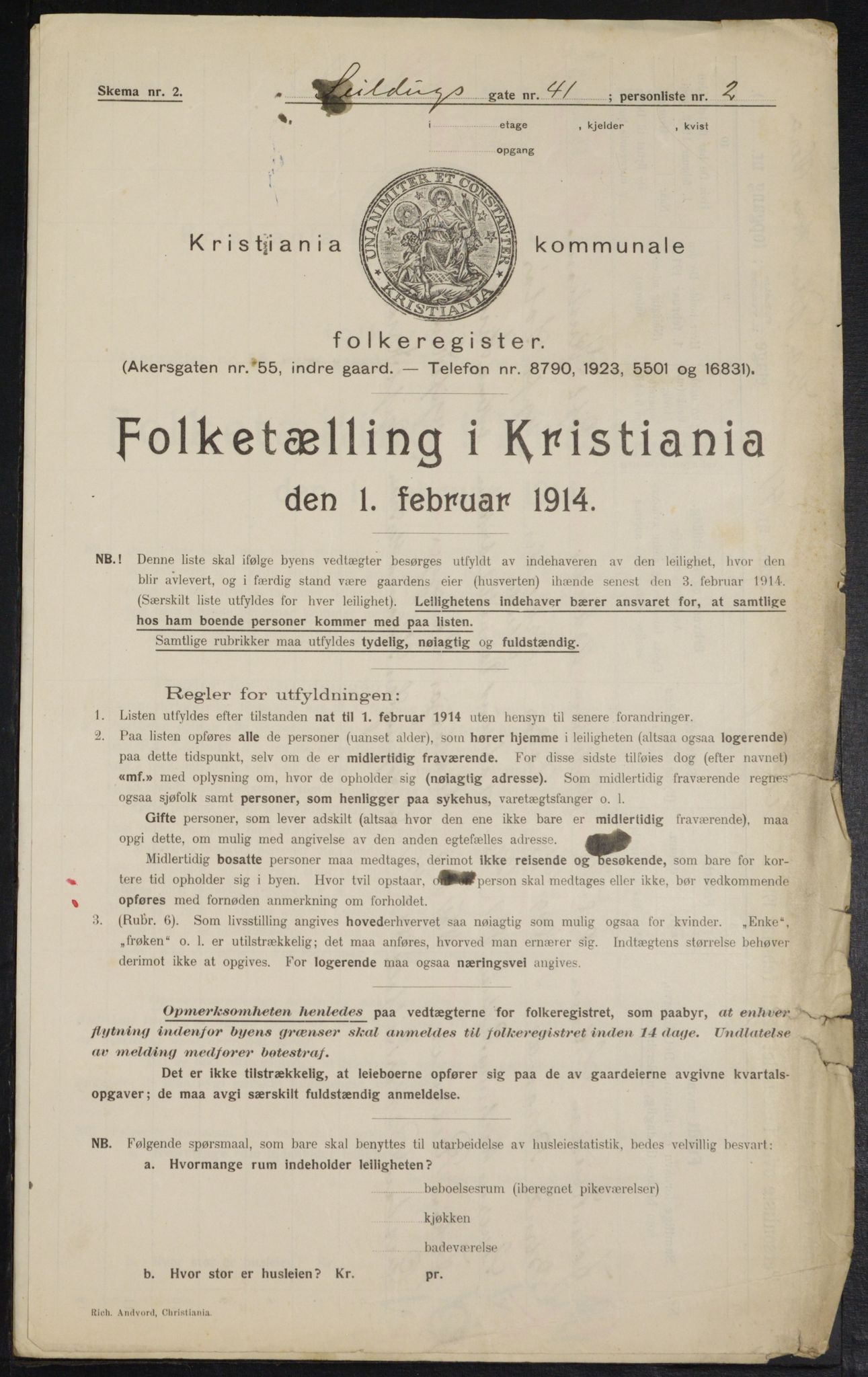 OBA, Municipal Census 1914 for Kristiania, 1914, p. 94428