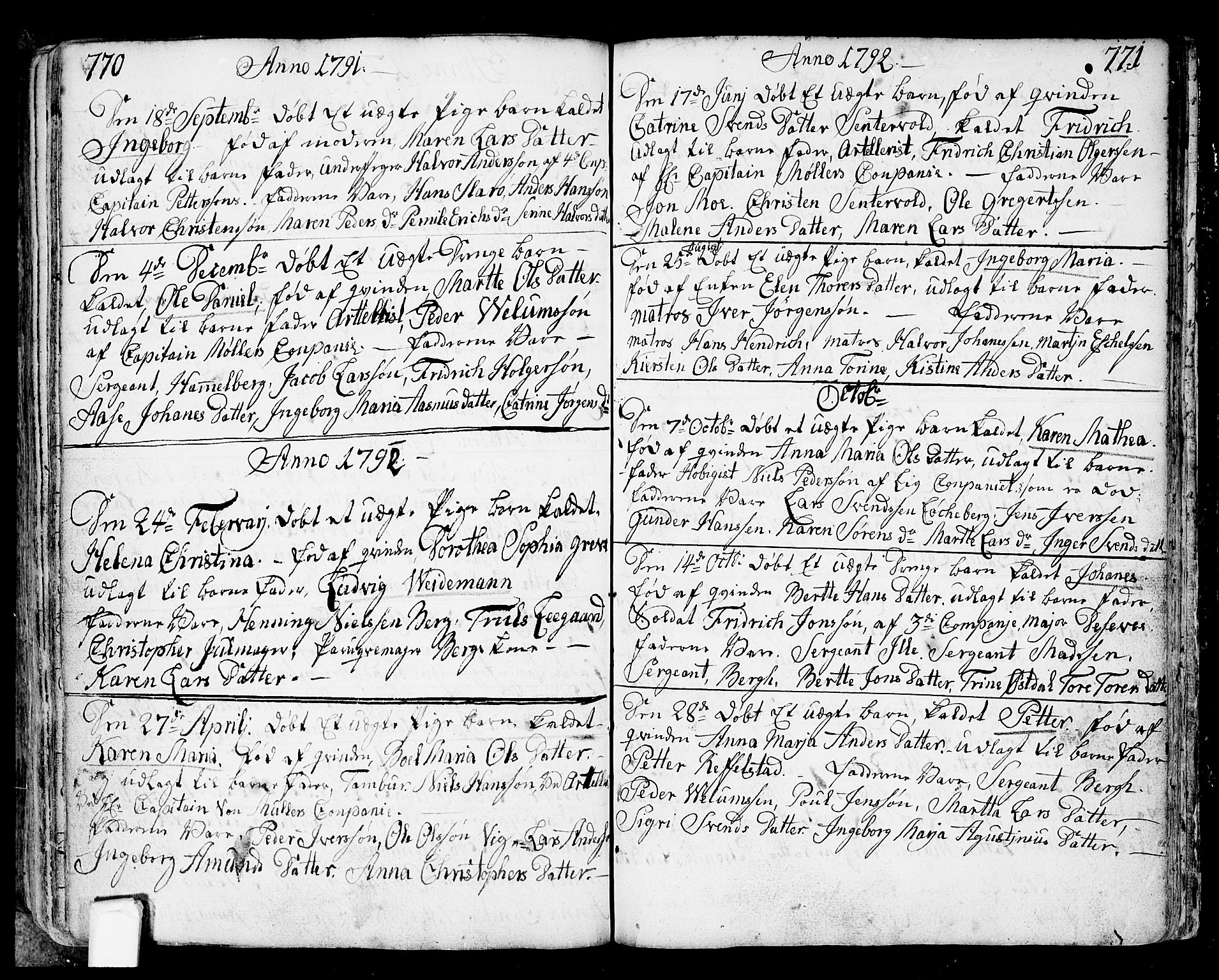 Fredrikstad prestekontor Kirkebøker, AV/SAO-A-11082/F/Fa/L0002: Parish register (official) no. 2, 1750-1804, p. 770-771
