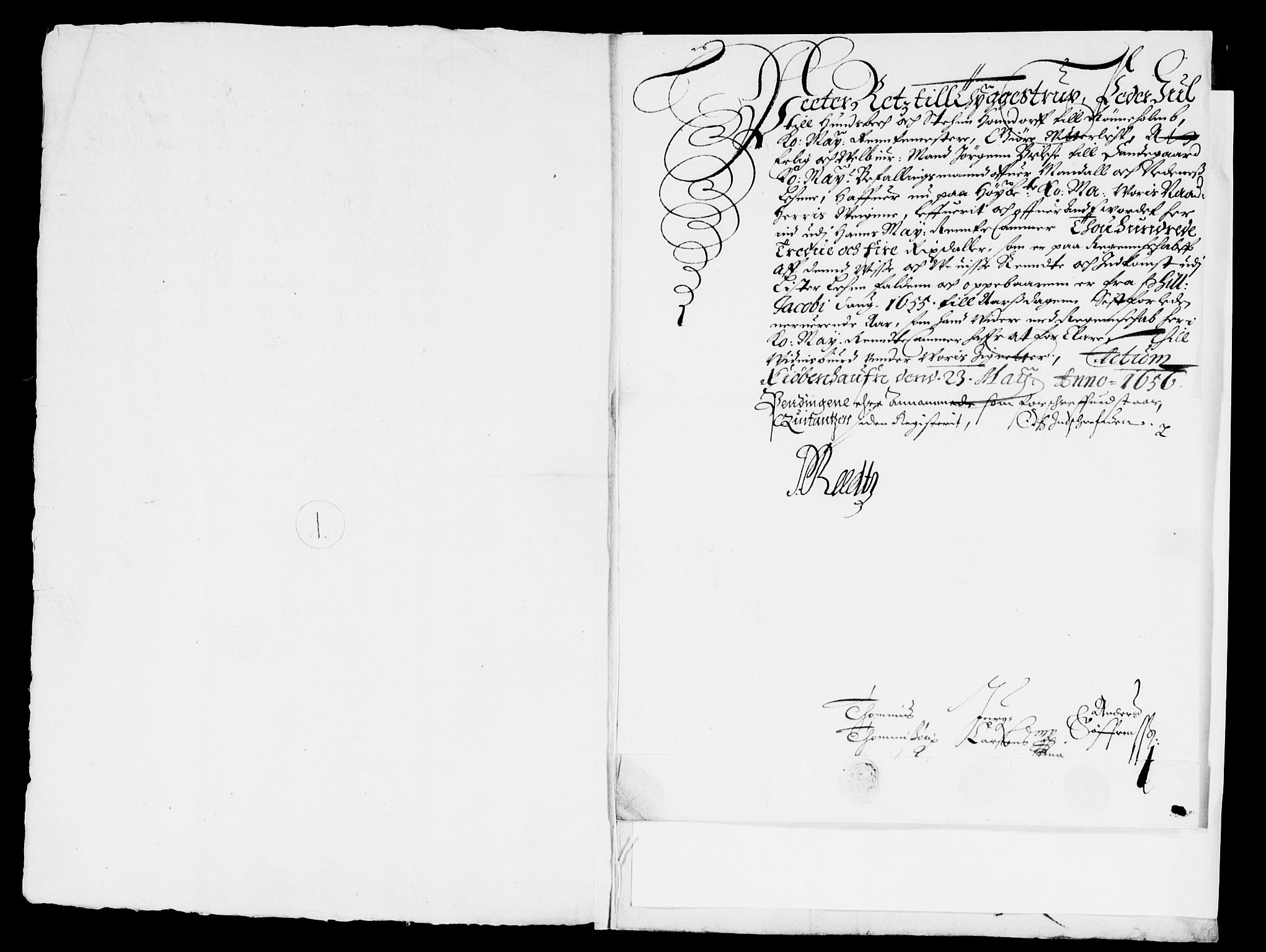 Rentekammeret inntil 1814, Reviderte regnskaper, Lensregnskaper, AV/RA-EA-5023/R/Rb/Rbr/L0020: Lista len, 1653-1656