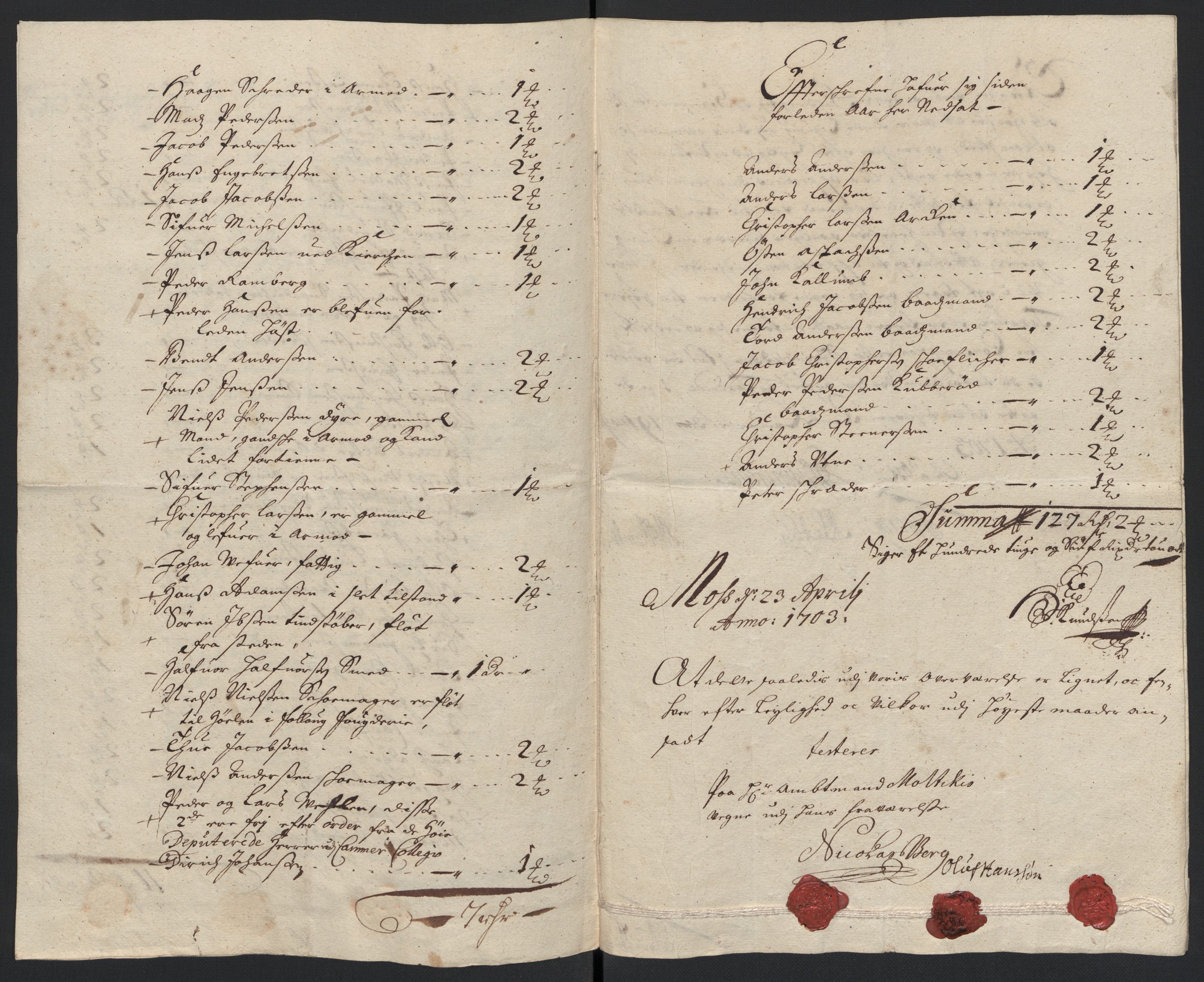 Rentekammeret inntil 1814, Reviderte regnskaper, Fogderegnskap, RA/EA-4092/R04/L0132: Fogderegnskap Moss, Onsøy, Tune, Veme og Åbygge, 1703-1704, p. 298