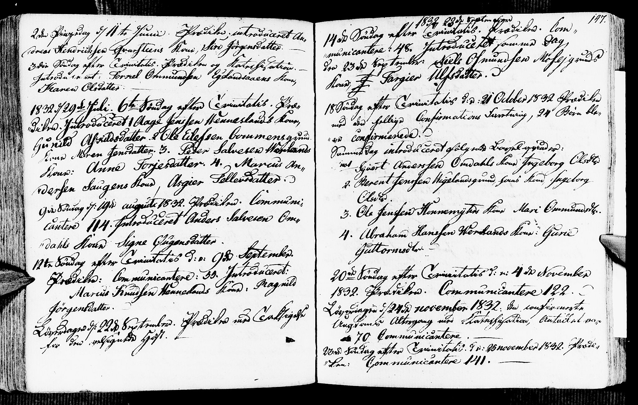 Vennesla sokneprestkontor, AV/SAK-1111-0045/Fa/Fab/L0002: Parish register (official) no. A 2, 1794-1834, p. 147