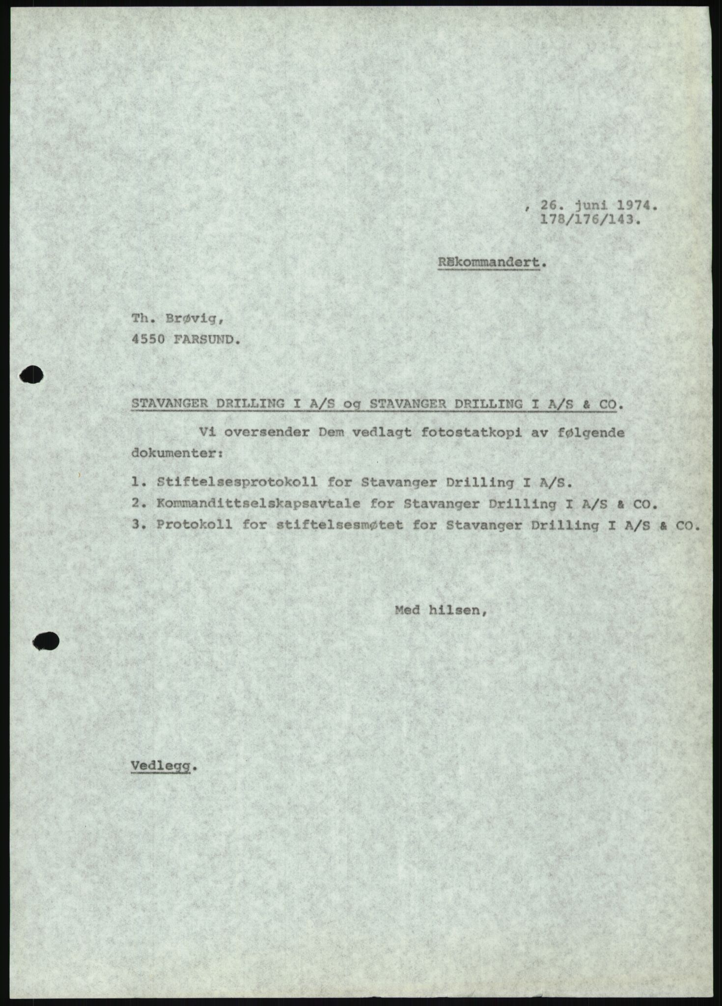 Pa 1503 - Stavanger Drilling AS, AV/SAST-A-101906/D/L0006: Korrespondanse og saksdokumenter, 1974-1984, p. 932