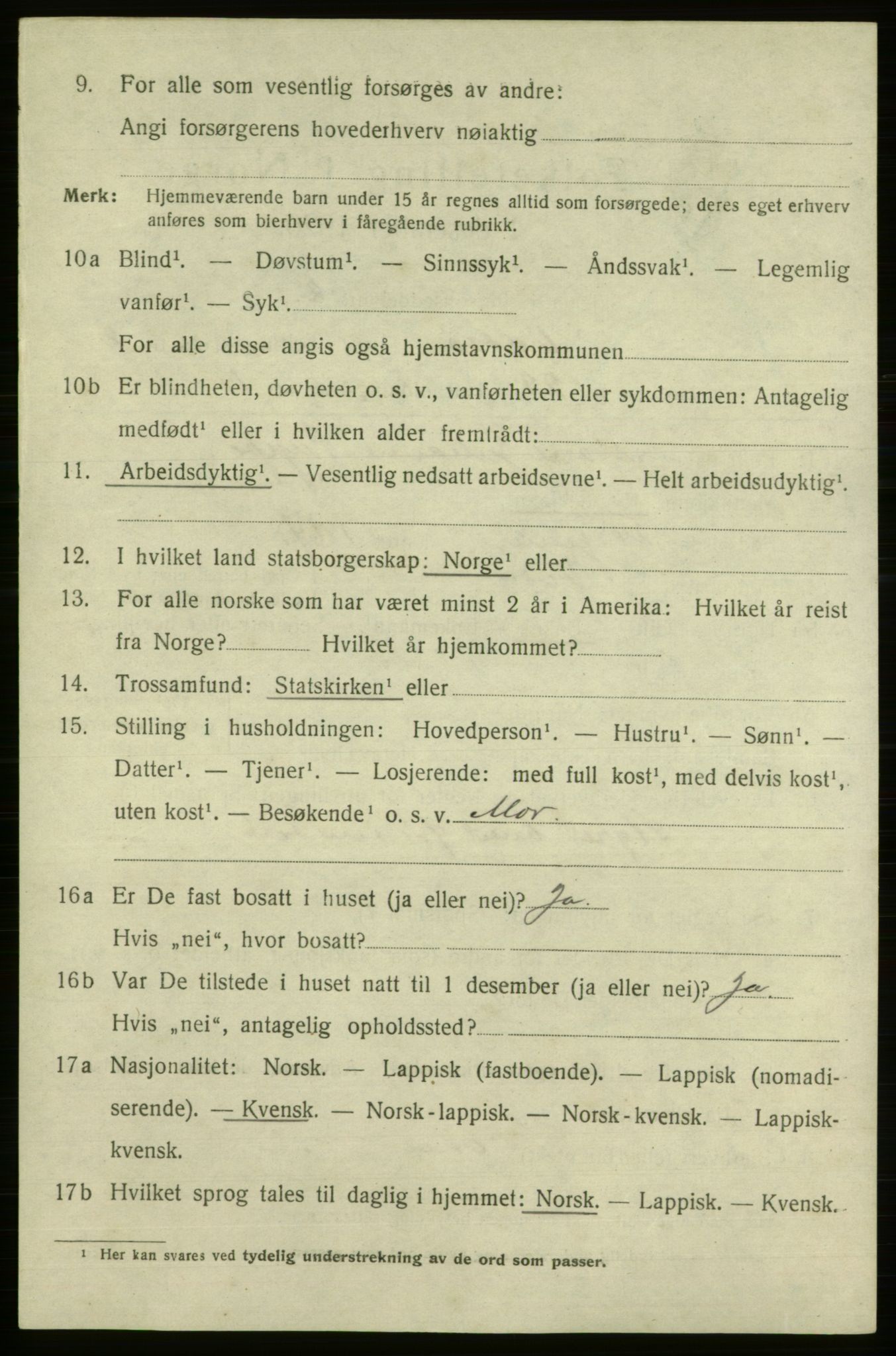 SATØ, 1920 census for Vadsø, 1920, p. 3710