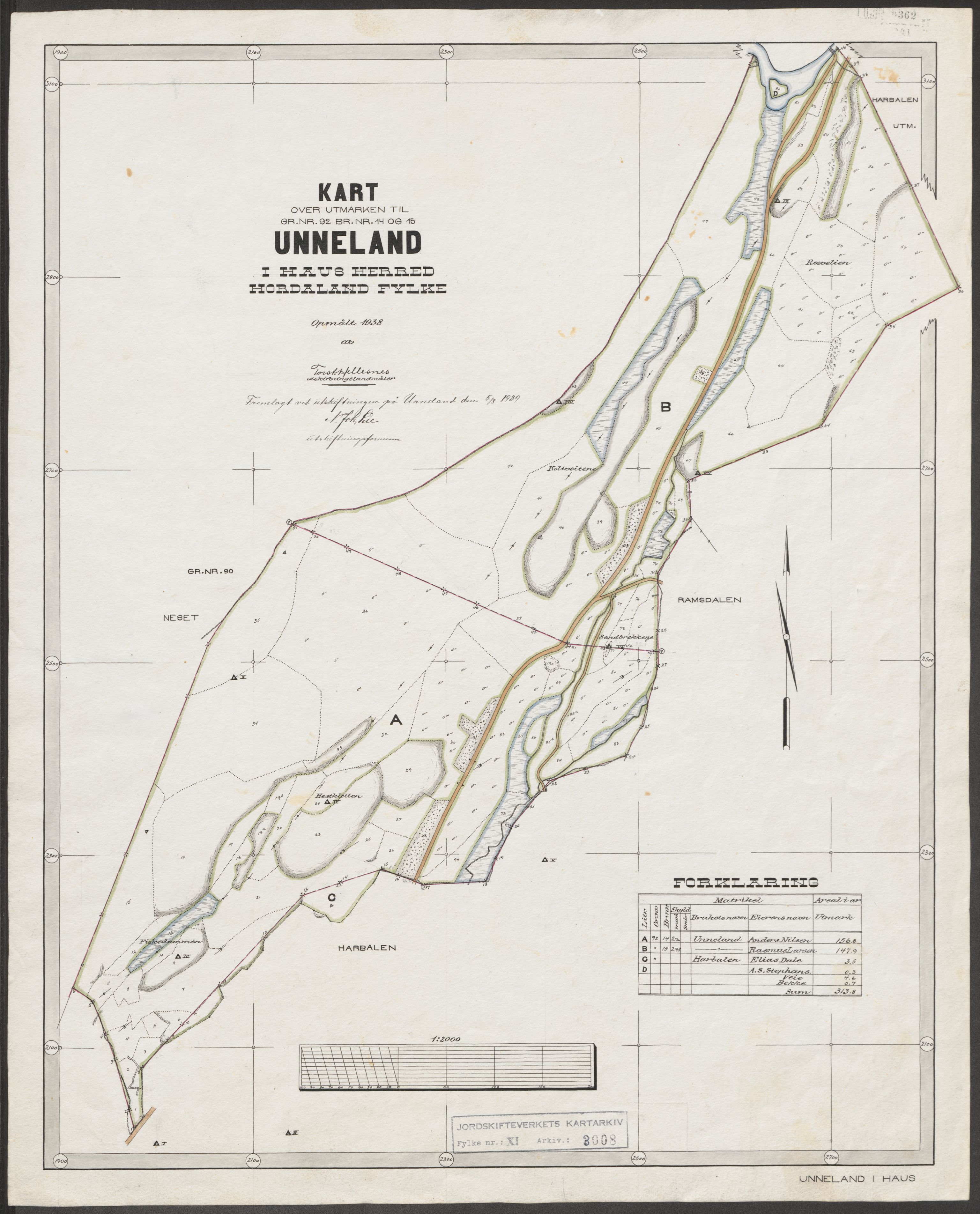 Jordskifteverkets kartarkiv, RA/S-3929/T, 1859-1988, p. 3401