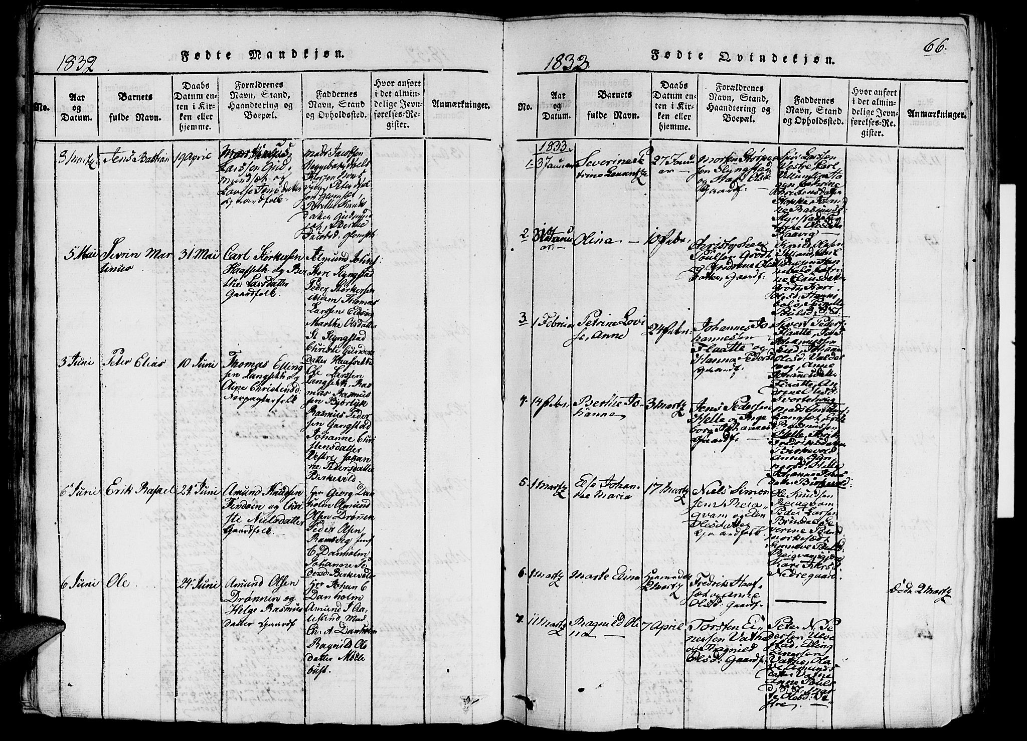 Ministerialprotokoller, klokkerbøker og fødselsregistre - Møre og Romsdal, AV/SAT-A-1454/524/L0351: Parish register (official) no. 524A03, 1816-1838, p. 66