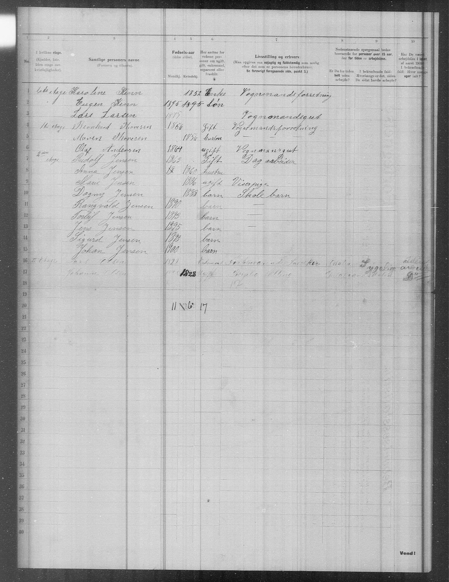 OBA, Municipal Census 1902 for Kristiania, 1902, p. 13094