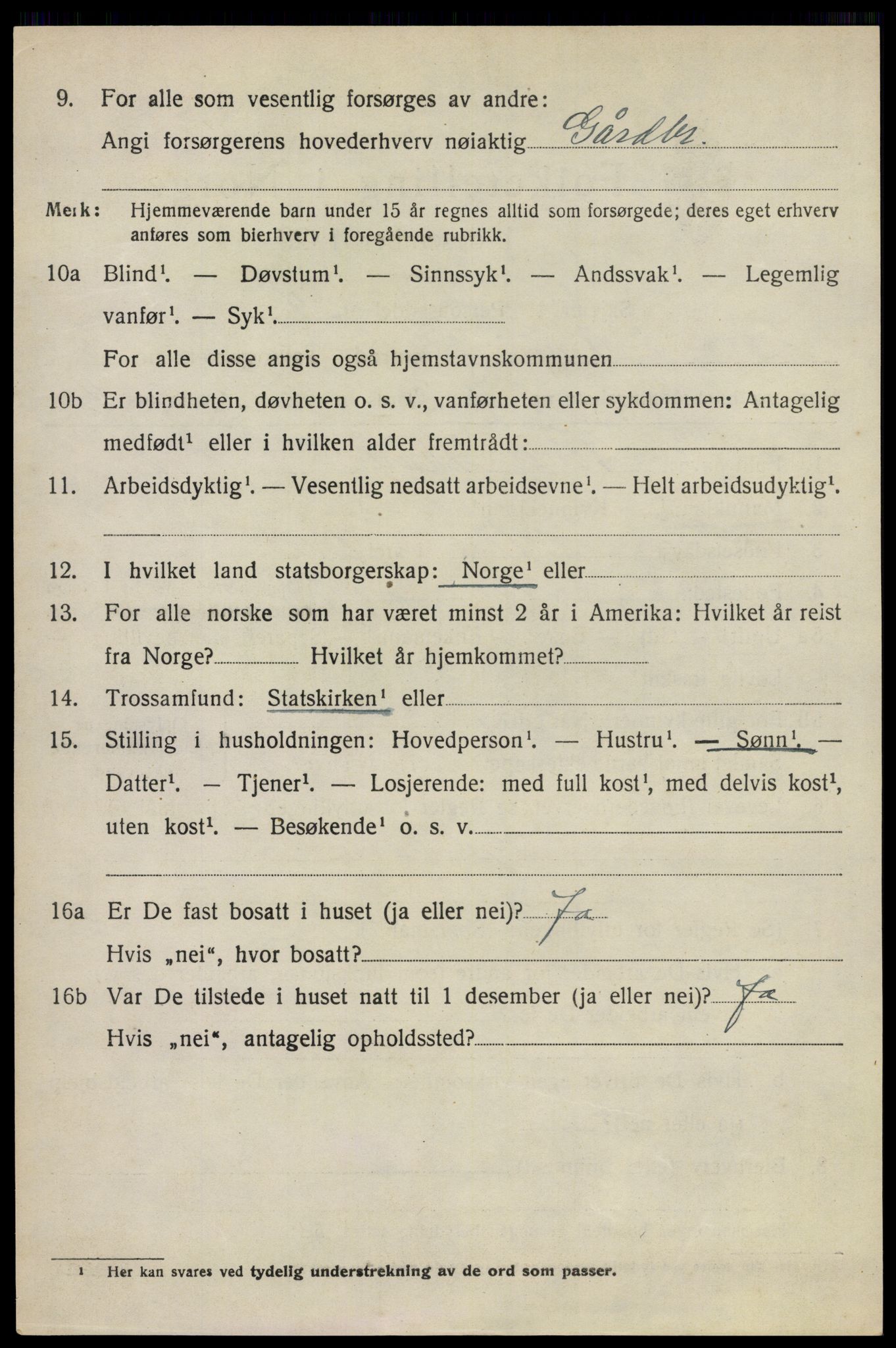 SAO, 1920 census for Sørum, 1920, p. 5440