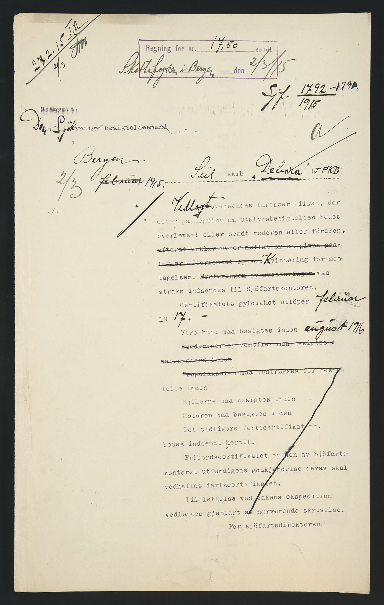 Sjøfartsdirektoratet med forløpere, skipsmapper slettede skip, AV/RA-S-4998/F/Fa/L0235: --, 1847-1930, p. 239