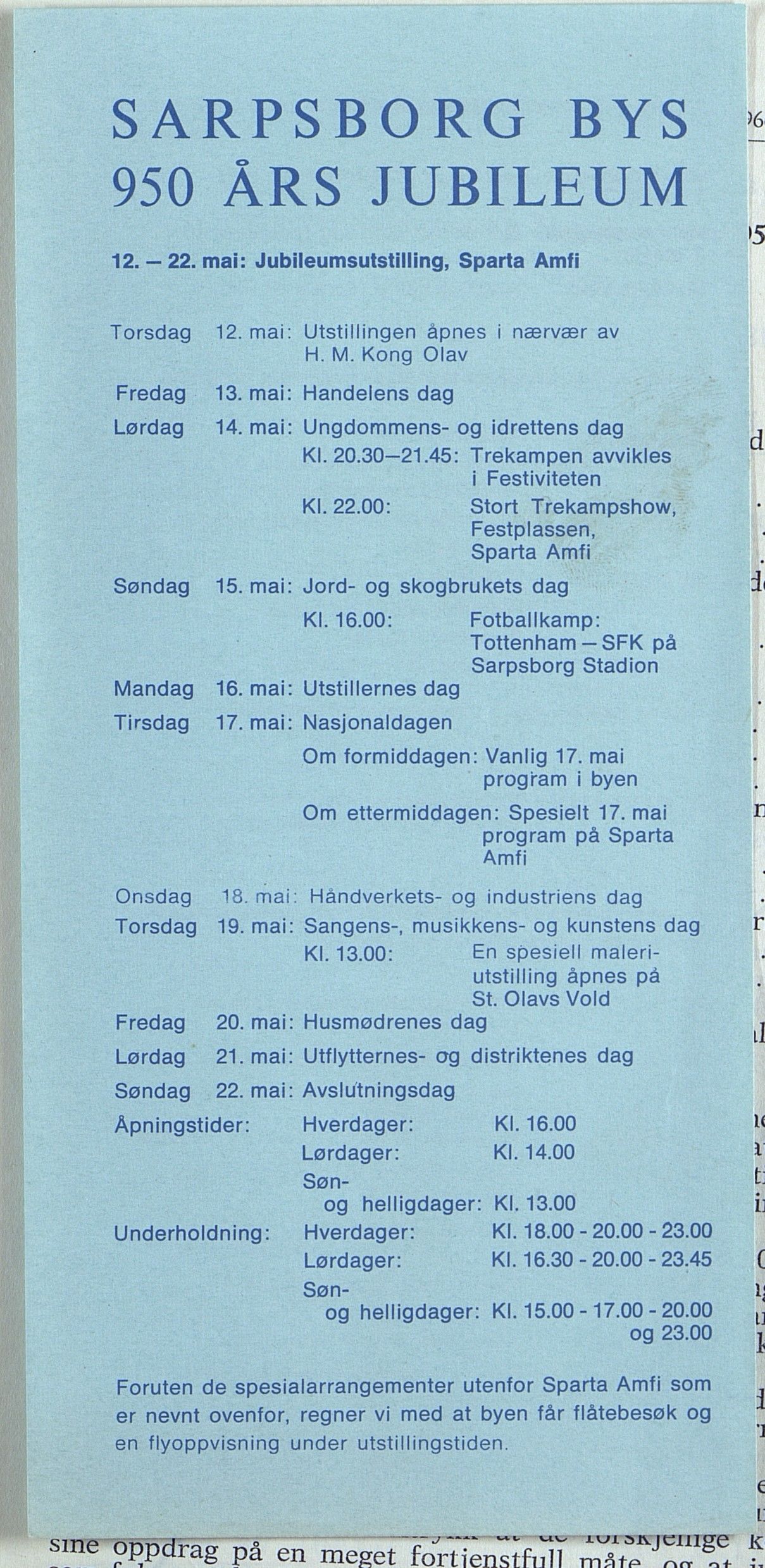 Byjubileet i Arendal 1973 , AAKS/KA0906-492a/E/E03/L0001: Andre Byjubileum, 1961-1970