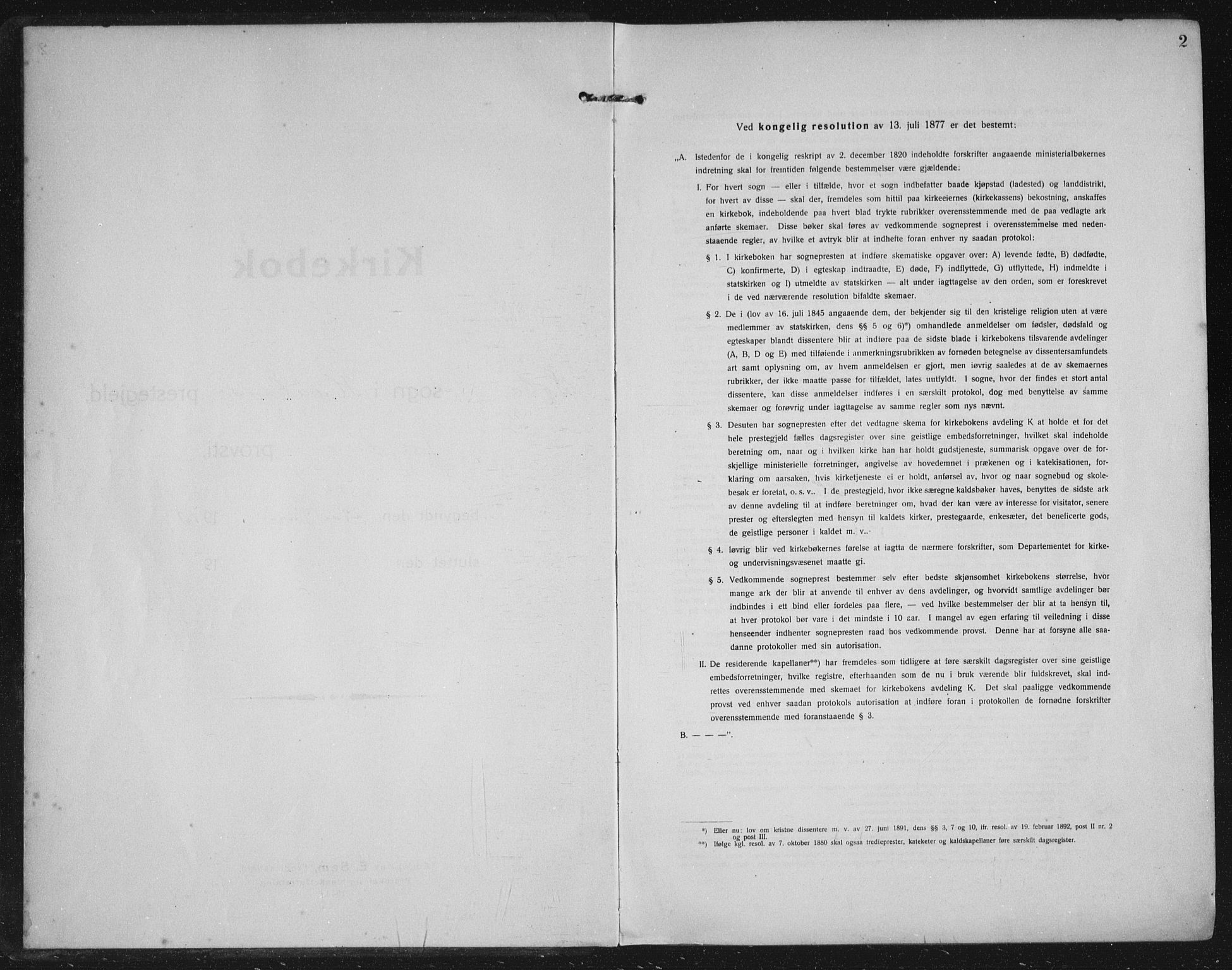 Håland sokneprestkontor, AV/SAST-A-101802/002/C/L0001: Parish register (official) no. A 14, 1913-1927, p. 2