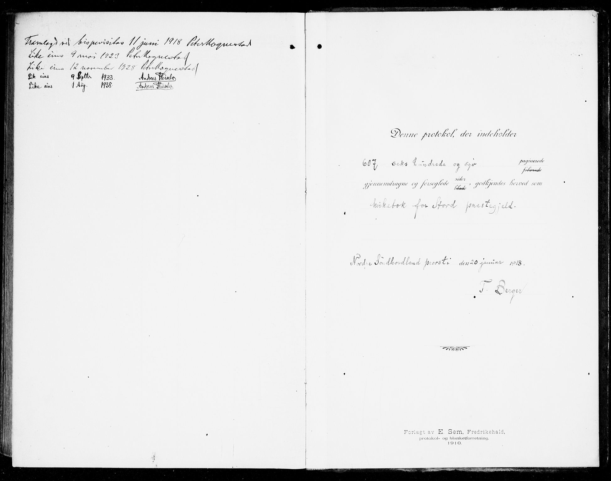 Stord sokneprestembete, SAB/A-78201/H/Haa: Parish register (official) no. B 3, 1913-1925