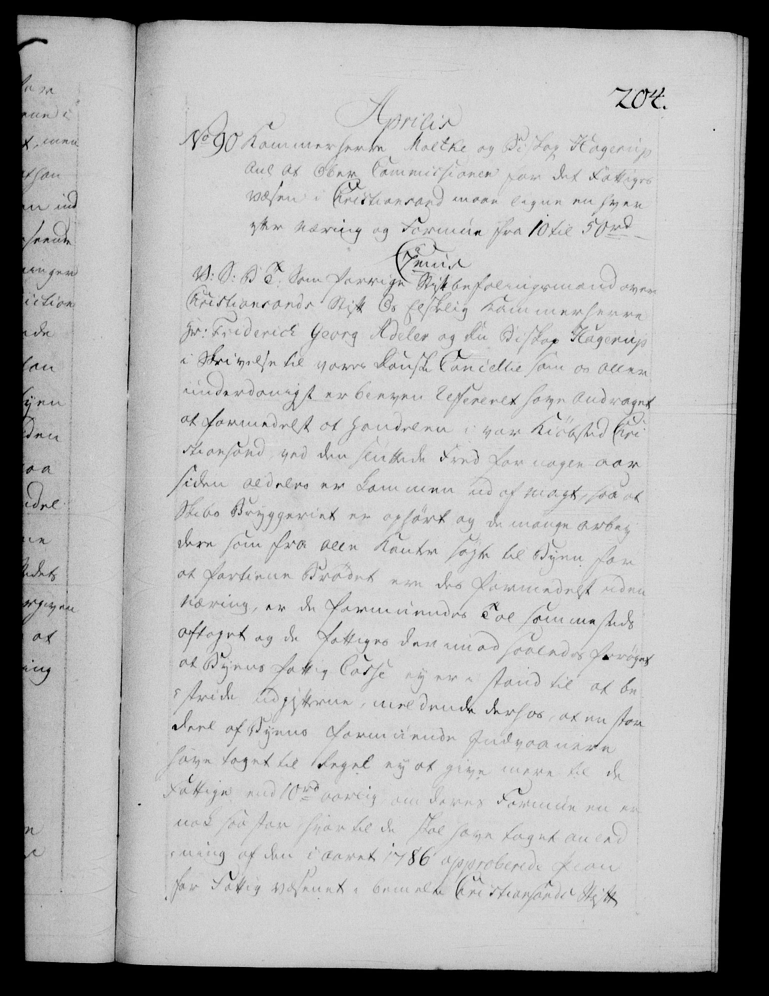 Danske Kanselli 1572-1799, AV/RA-EA-3023/F/Fc/Fca/Fcab/L0044: Norske tegnelser, 1787-1791, p. 204a