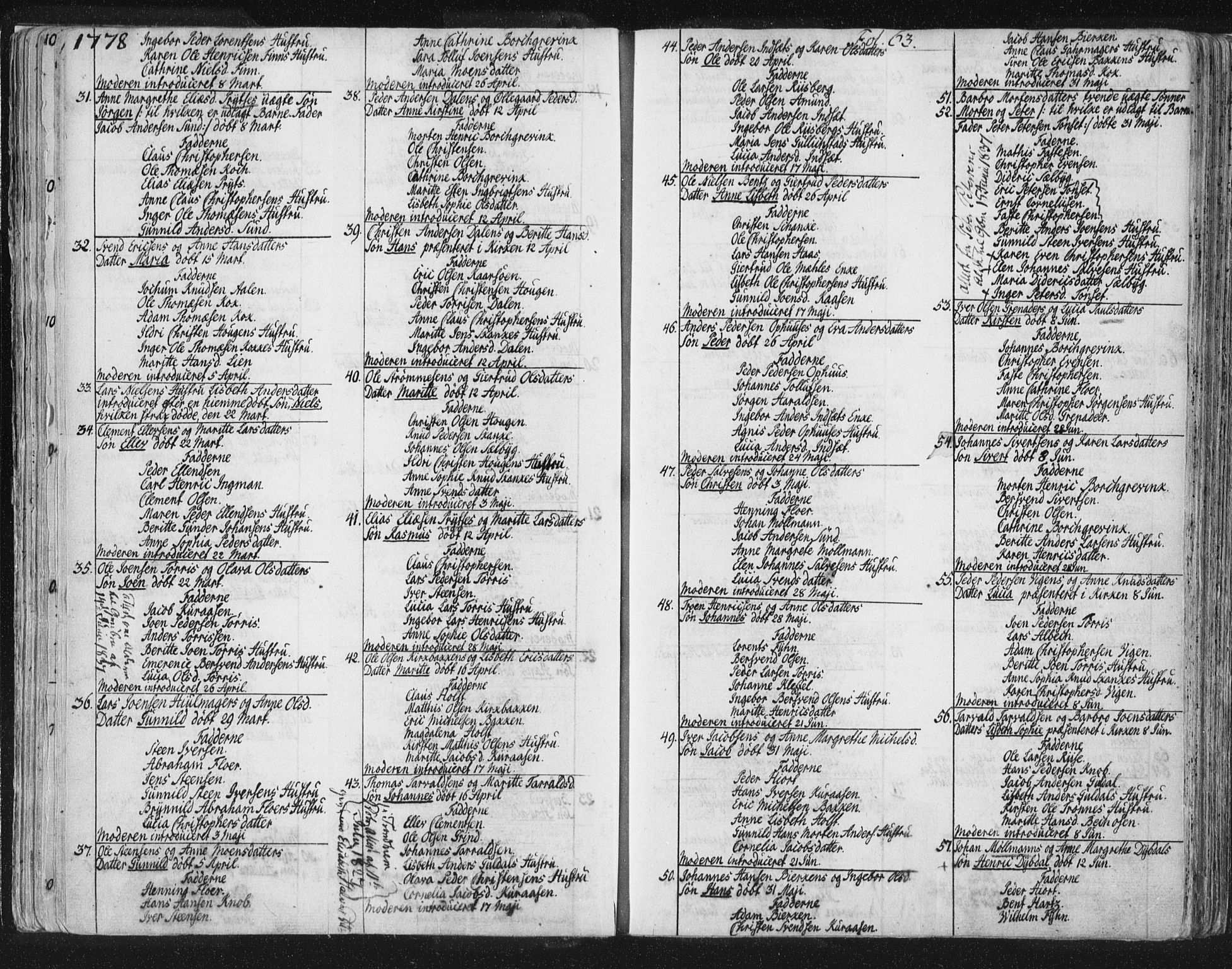 Ministerialprotokoller, klokkerbøker og fødselsregistre - Sør-Trøndelag, SAT/A-1456/681/L0926: Parish register (official) no. 681A04, 1767-1797, p. 63