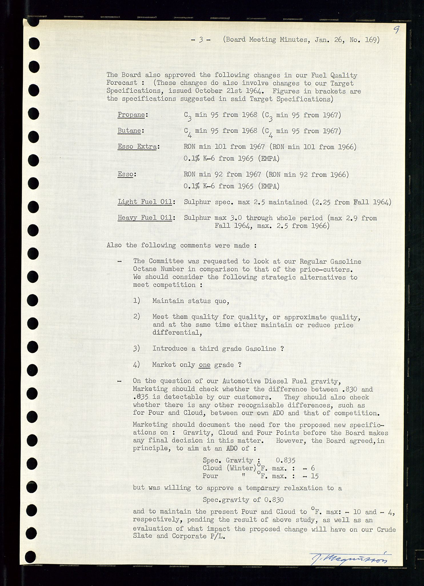 Pa 0982 - Esso Norge A/S, AV/SAST-A-100448/A/Aa/L0002/0001: Den administrerende direksjon Board minutes (styrereferater) / Den administrerende direksjon Board minutes (styrereferater), 1965, p. 159