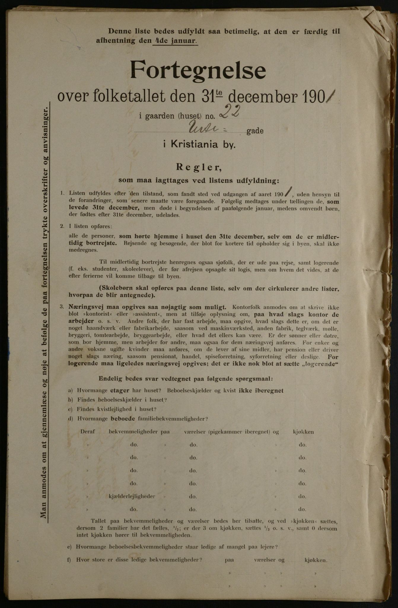 OBA, Municipal Census 1901 for Kristiania, 1901, p. 18570