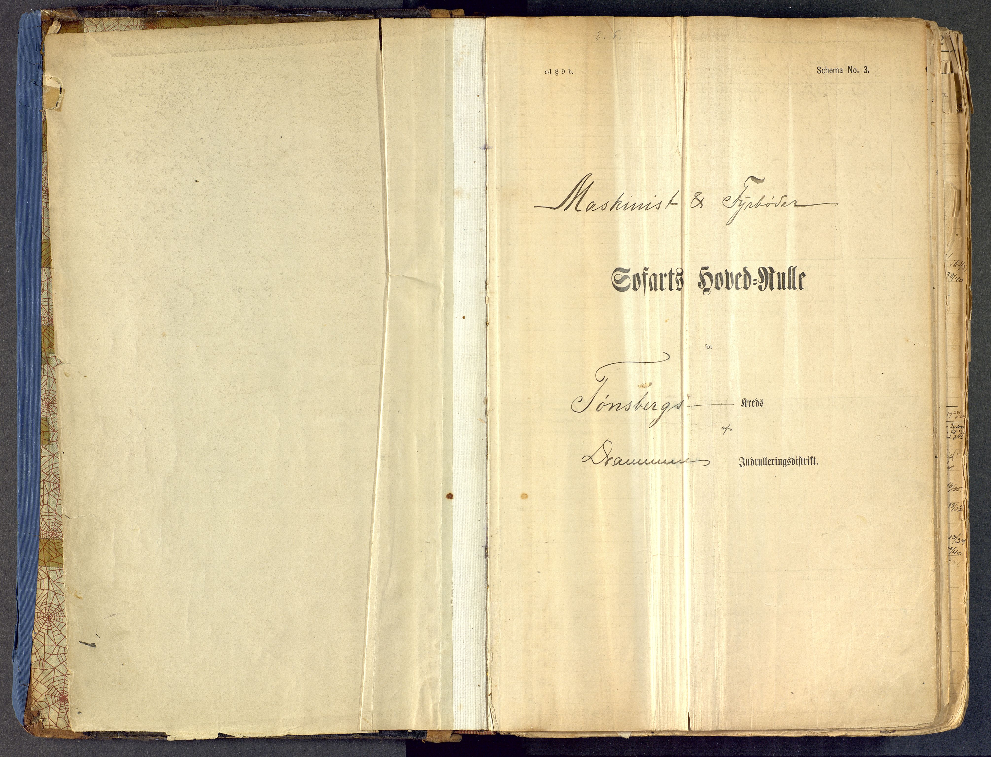 Tønsberg innrulleringskontor, AV/SAKO-A-786/F/Fe/L0002: Maskinist- og fyrbøterrulle Patent nr. 315-1110, 1902-1924