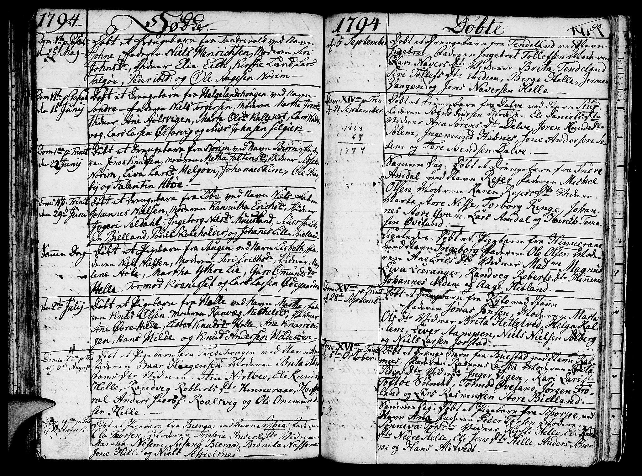 Nedstrand sokneprestkontor, AV/SAST-A-101841/01/IV: Parish register (official) no. A 4, 1779-1795, p. 90