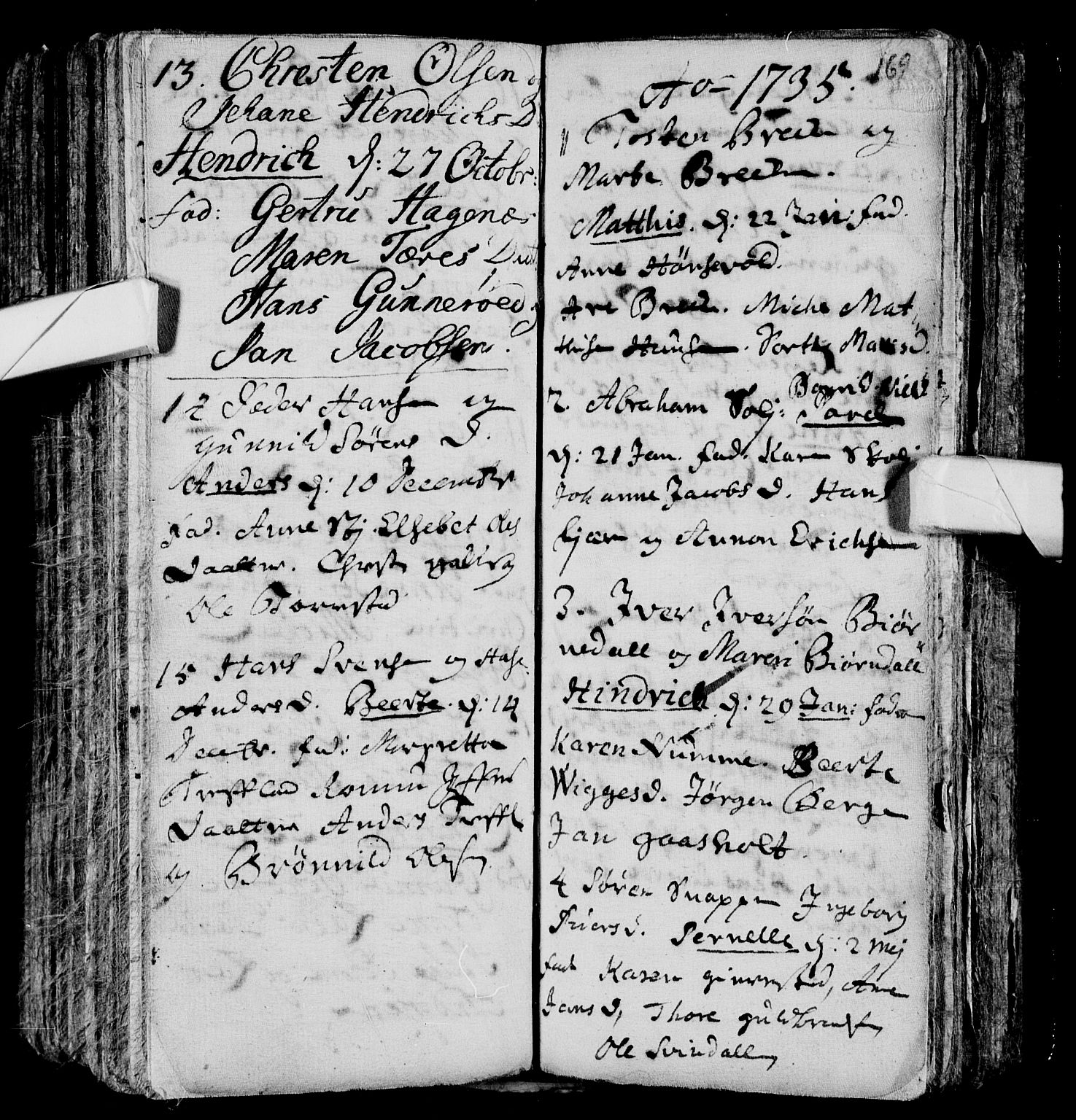 Andebu kirkebøker, SAKO/A-336/F/Fa/L0001: Parish register (official) no. 1 /2, 1623-1738, p. 169