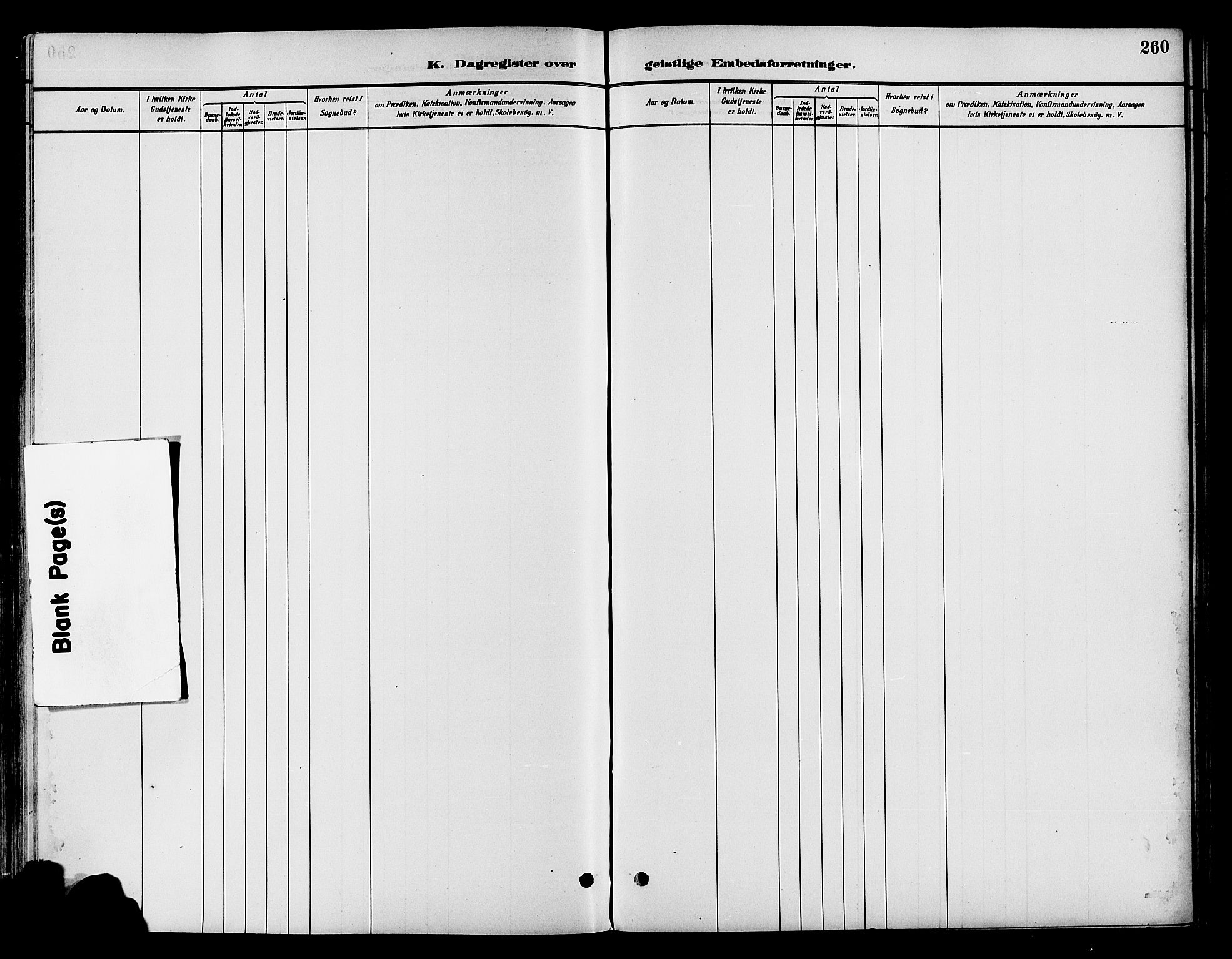 Østre Toten prestekontor, AV/SAH-PREST-104/H/Ha/Haa/L0007: Parish register (official) no. 7, 1881-1896, p. 260