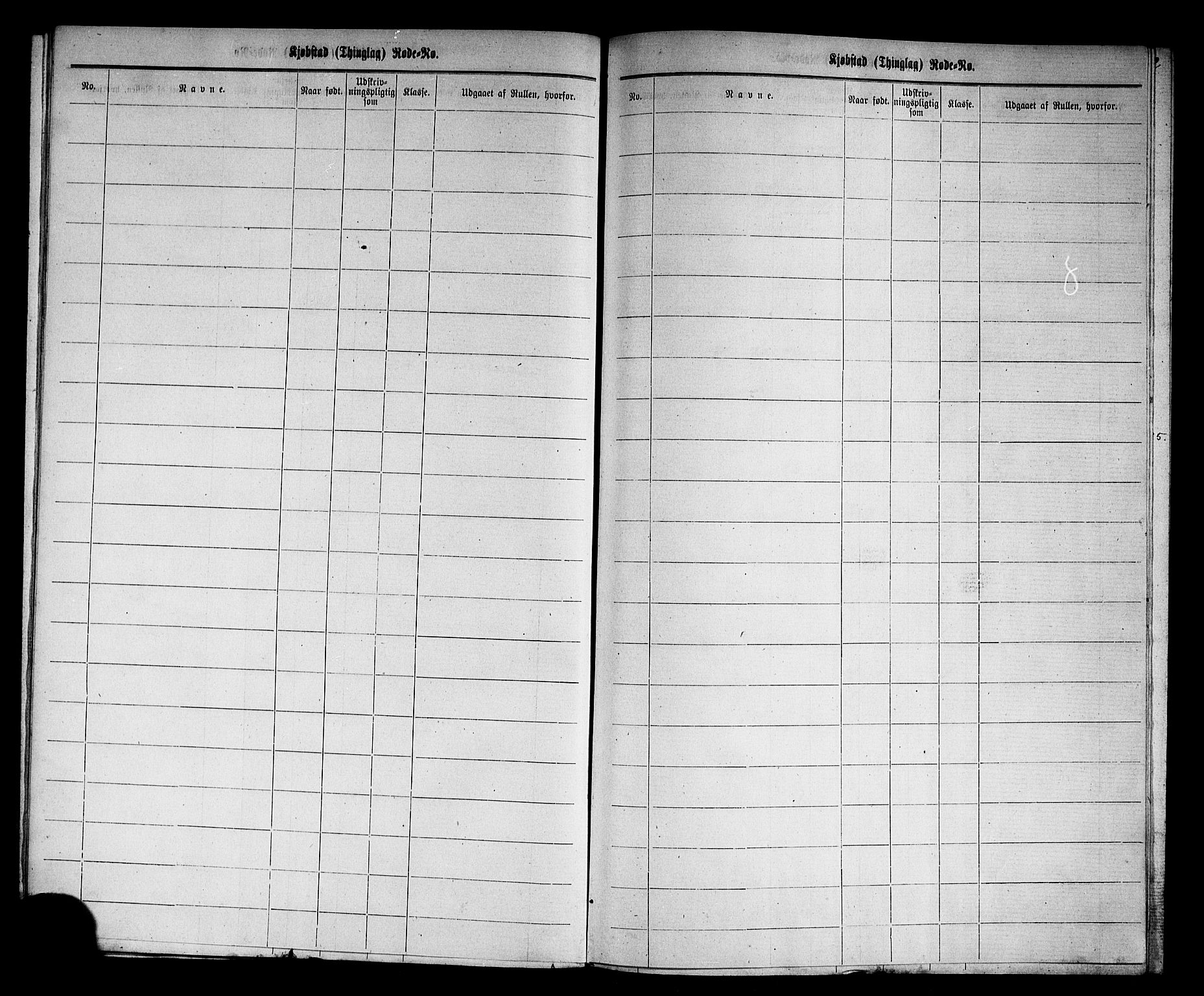 Holmestrand innrulleringskontor, SAKO/A-1151/G/Gb/L0002: Utskrivningsregisterrulle, 1870-1890, p. 25