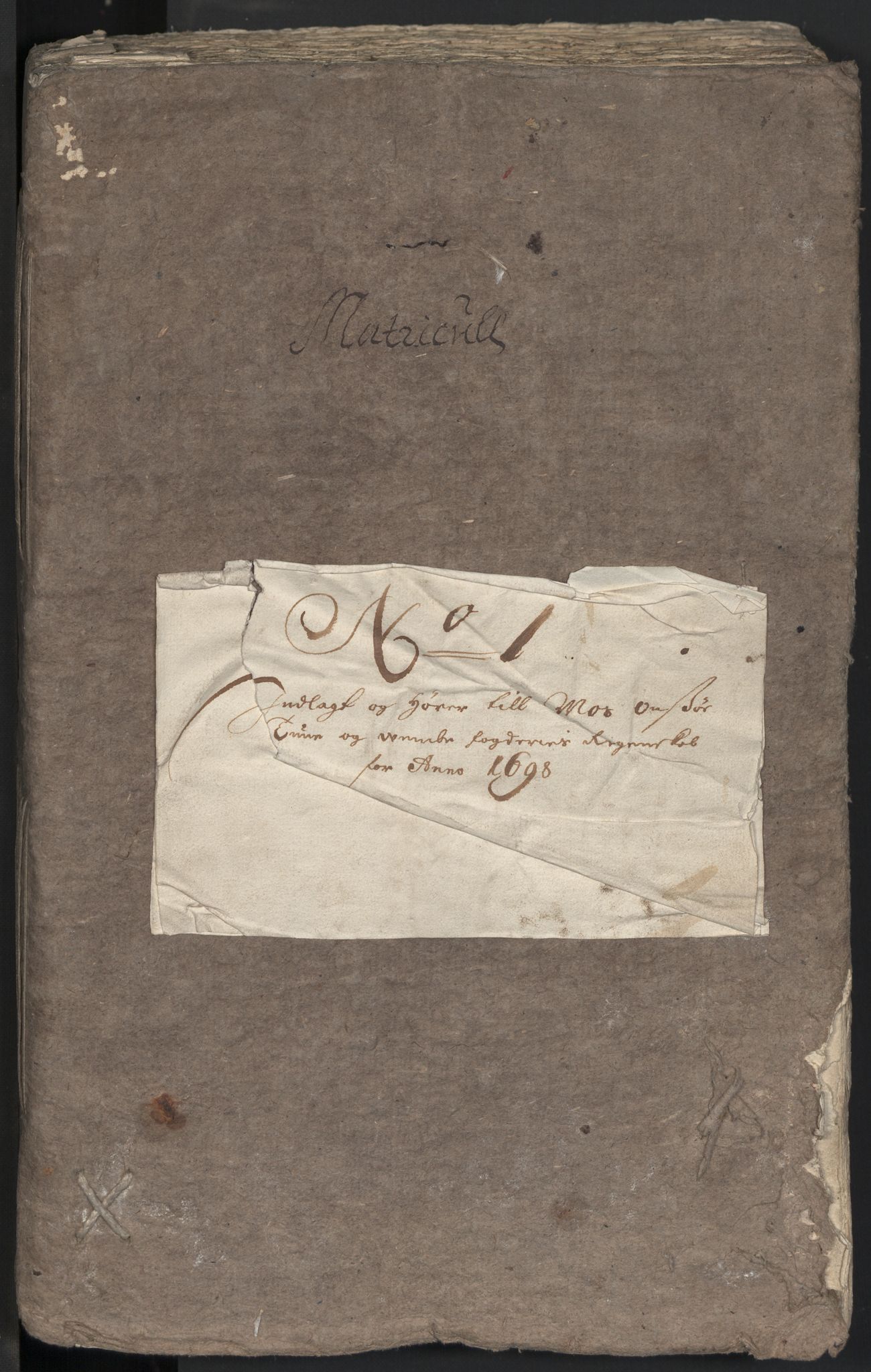 Rentekammeret inntil 1814, Reviderte regnskaper, Fogderegnskap, RA/EA-4092/R04/L0126: Fogderegnskap Moss, Onsøy, Tune, Veme og Åbygge, 1698, p. 22