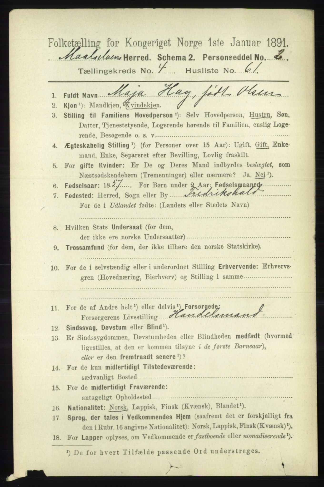 RA, 1891 census for 1924 Målselv, 1891, p. 1547