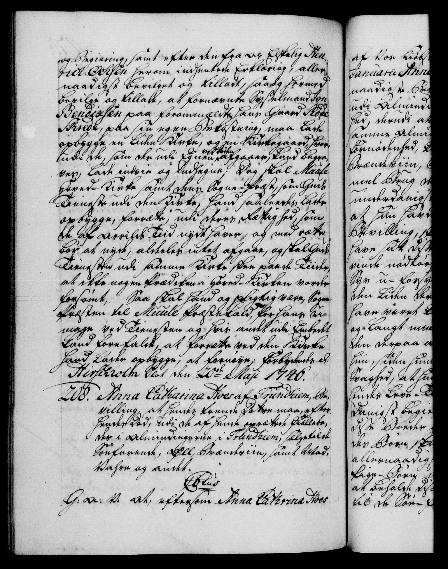 Danske Kanselli 1572-1799, AV/RA-EA-3023/F/Fc/Fca/Fcaa/L0034: Norske registre, 1745-1746, p. 475b