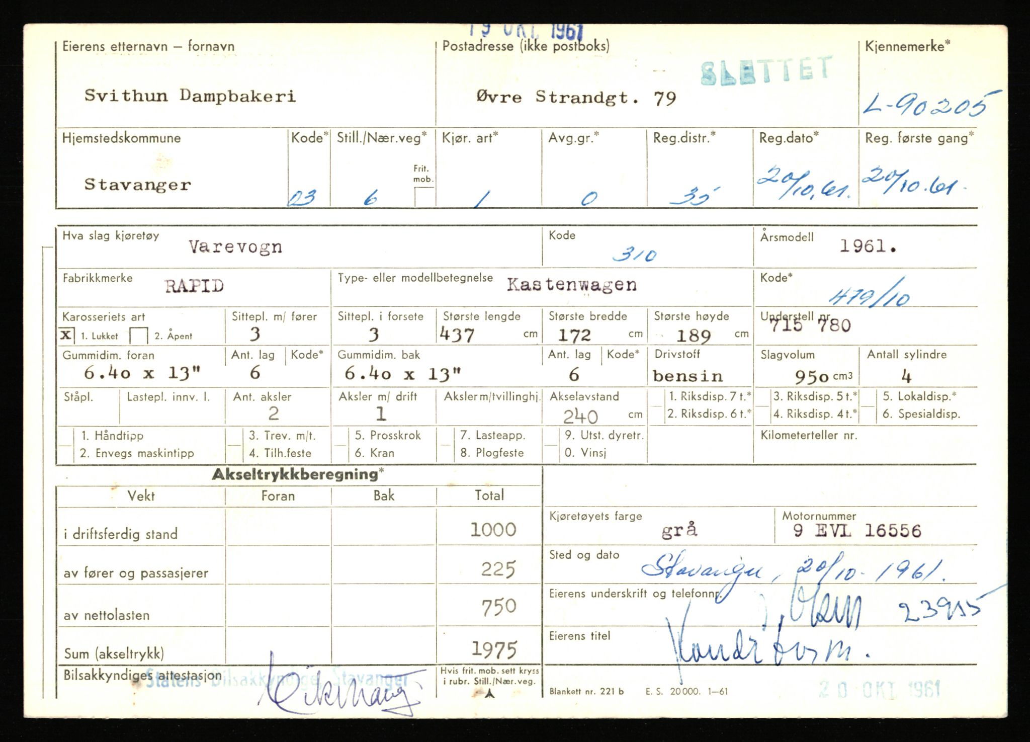 Stavanger trafikkstasjon, AV/SAST-A-101942/0/F/L0075: L-88800 - L-92499, 1930-1971, p. 1095