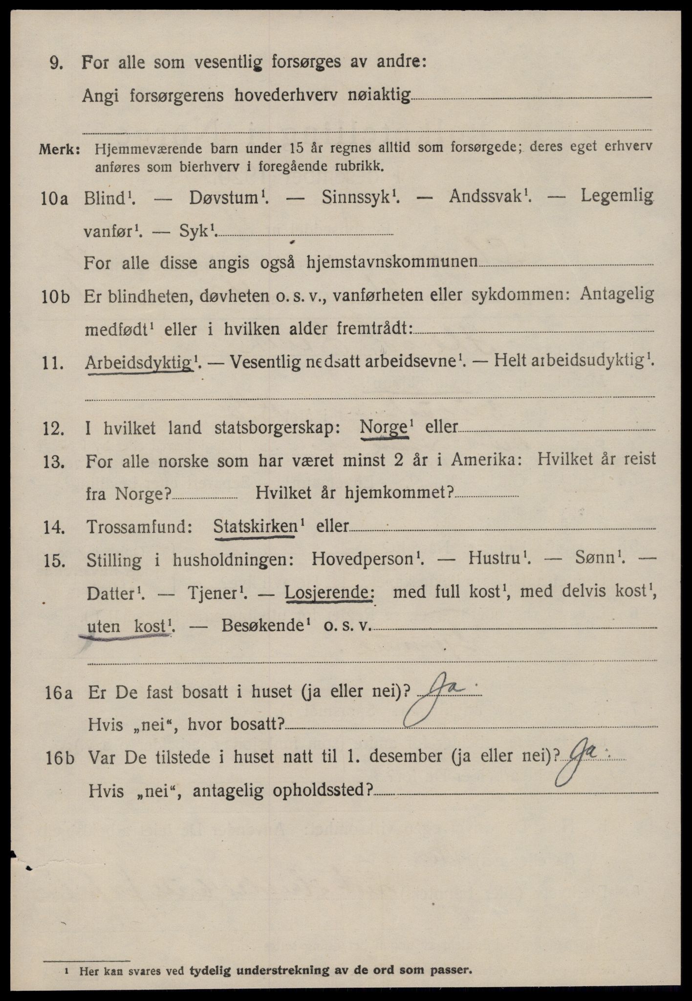 SAT, 1920 census for Stangvik, 1920, p. 4779