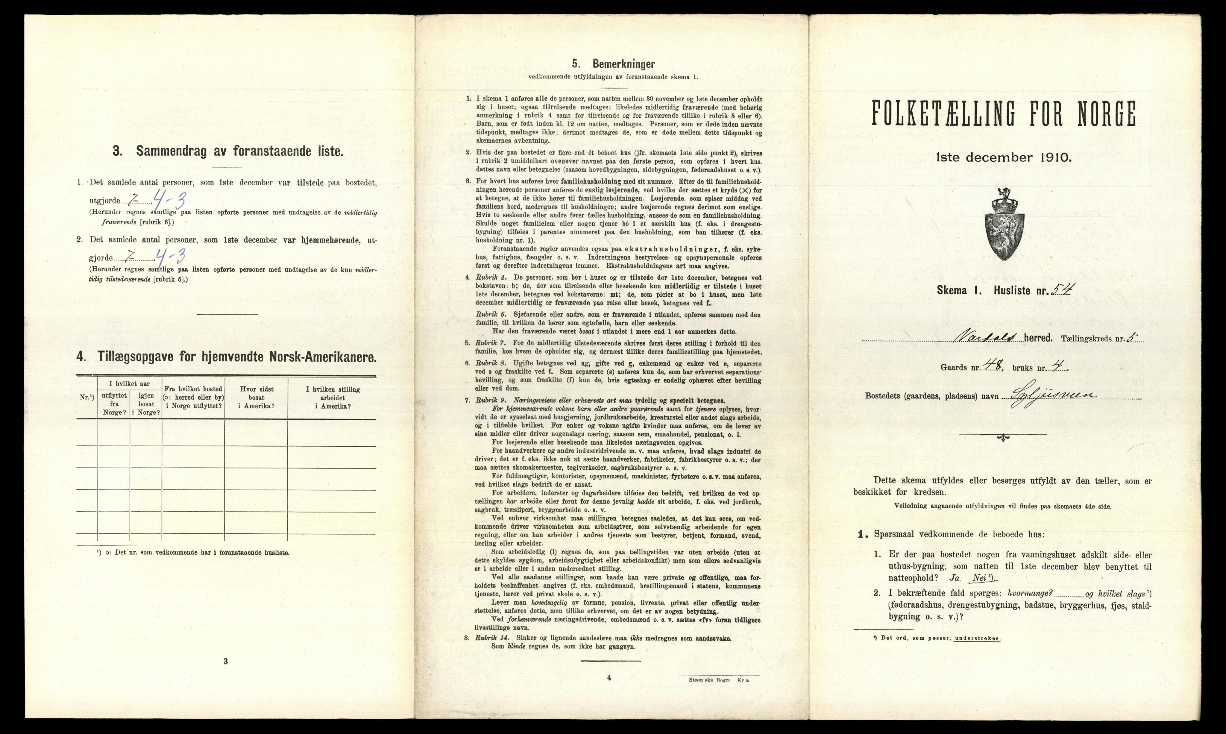 RA, 1910 census for Vardal, 1910, p. 706