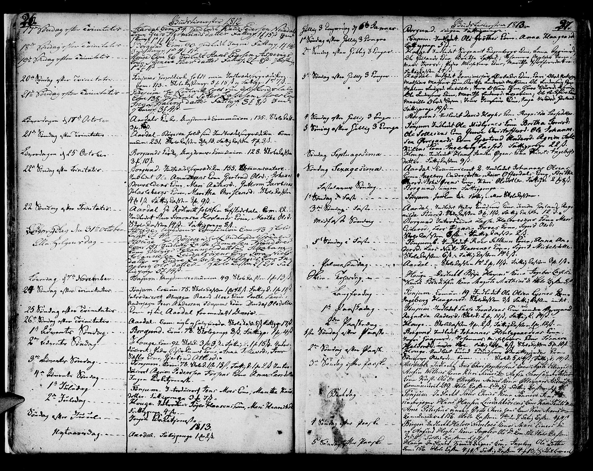 Lærdal sokneprestembete, SAB/A-81201: Parish register (official) no. A 4, 1805-1821, p. 26-27