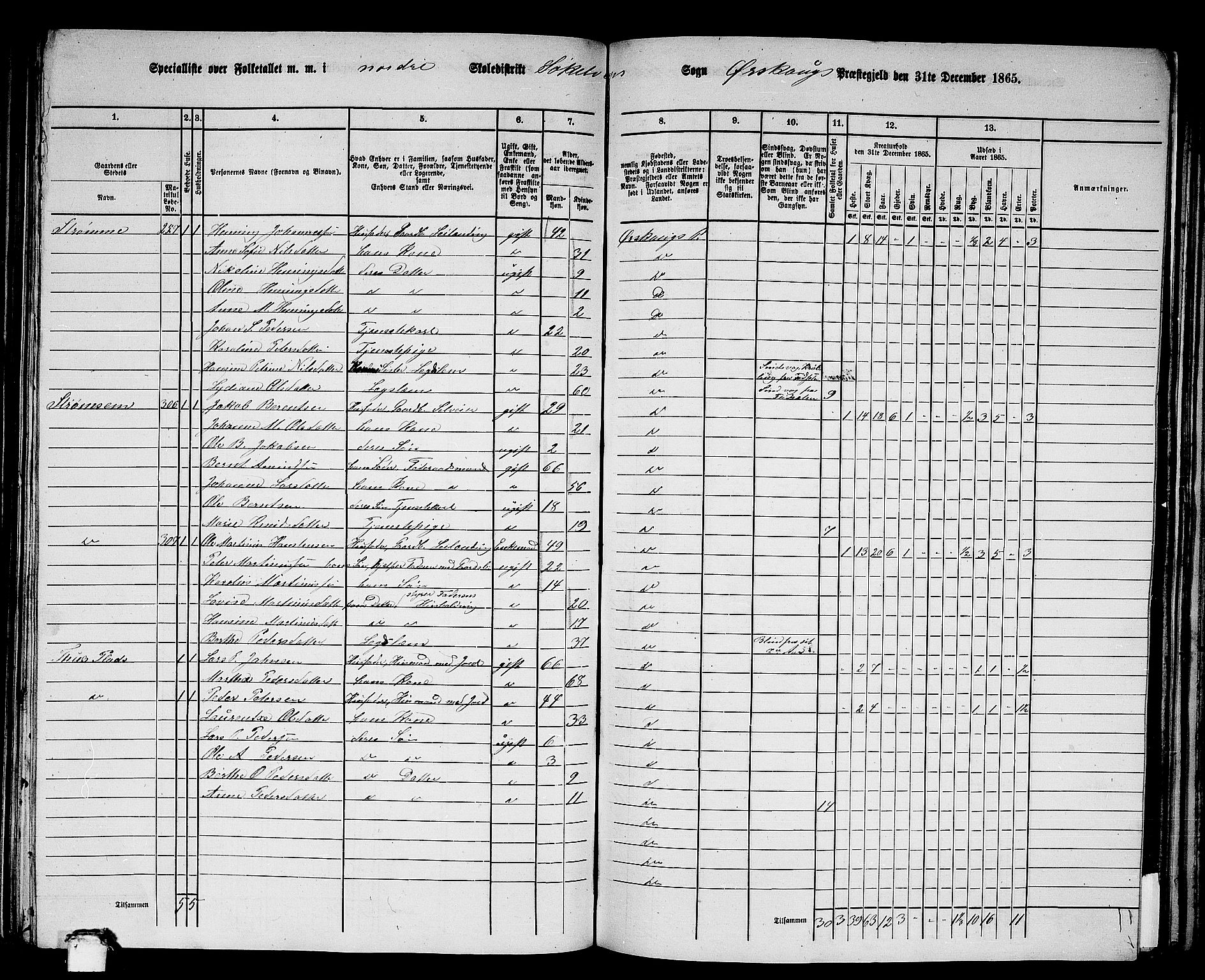 RA, 1865 census for Ørskog, 1865, p. 105