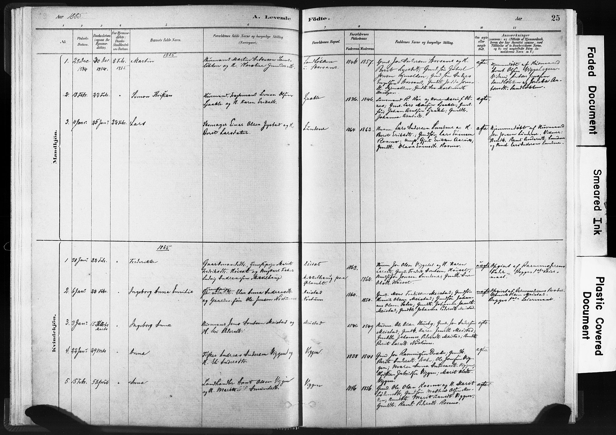Ministerialprotokoller, klokkerbøker og fødselsregistre - Sør-Trøndelag, SAT/A-1456/665/L0773: Parish register (official) no. 665A08, 1879-1905, p. 25