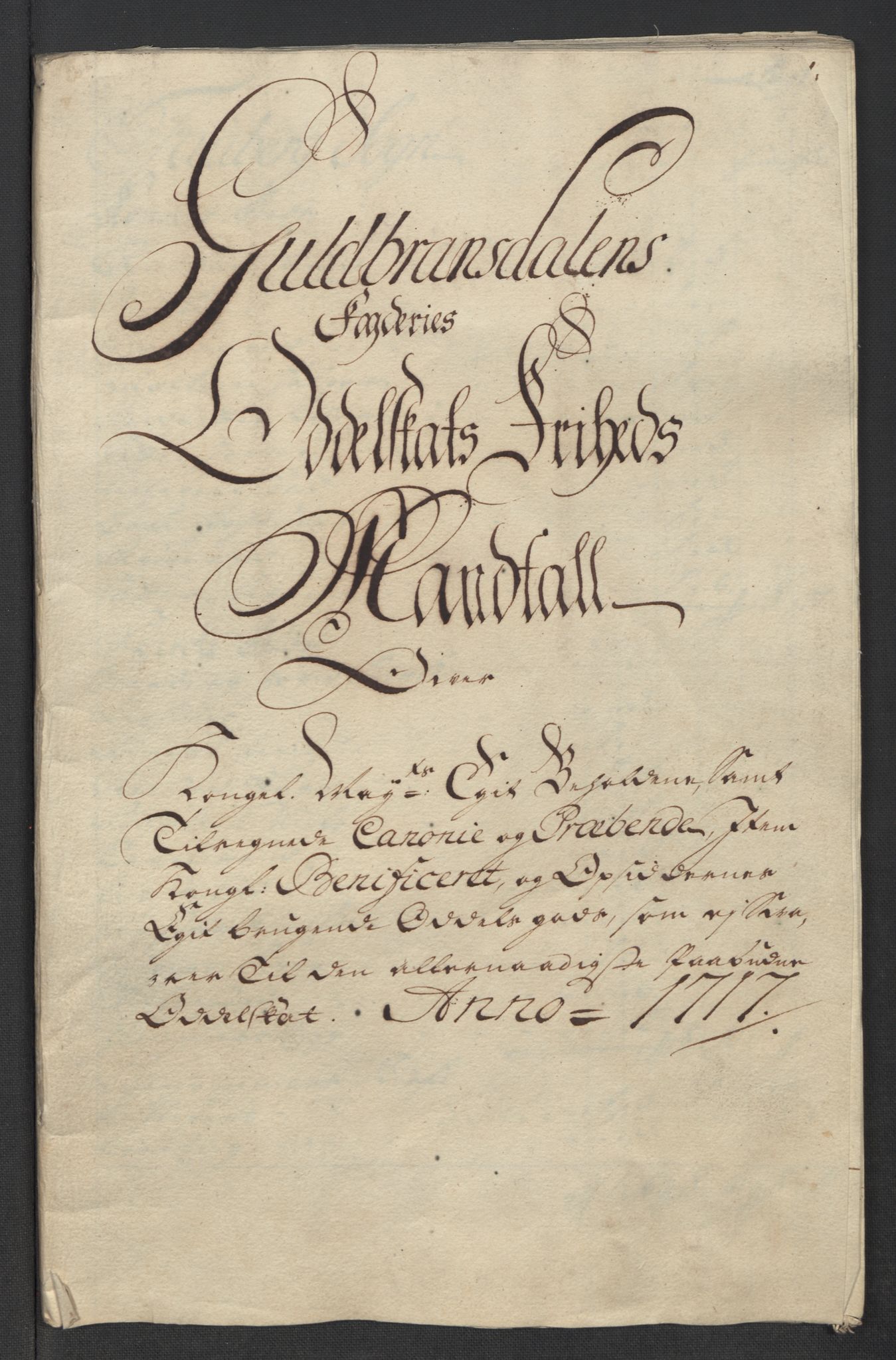 Rentekammeret inntil 1814, Reviderte regnskaper, Fogderegnskap, RA/EA-4092/R17/L1187: Fogderegnskap Gudbrandsdal, 1717, p. 198