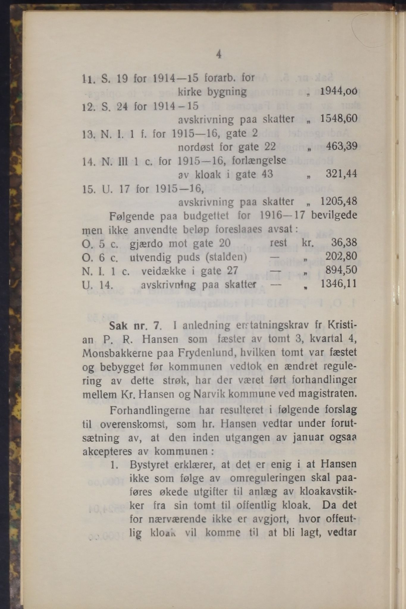 Narvik kommune. Formannskap , AIN/K-18050.150/A/Ab/L0008: Møtebok, 1918