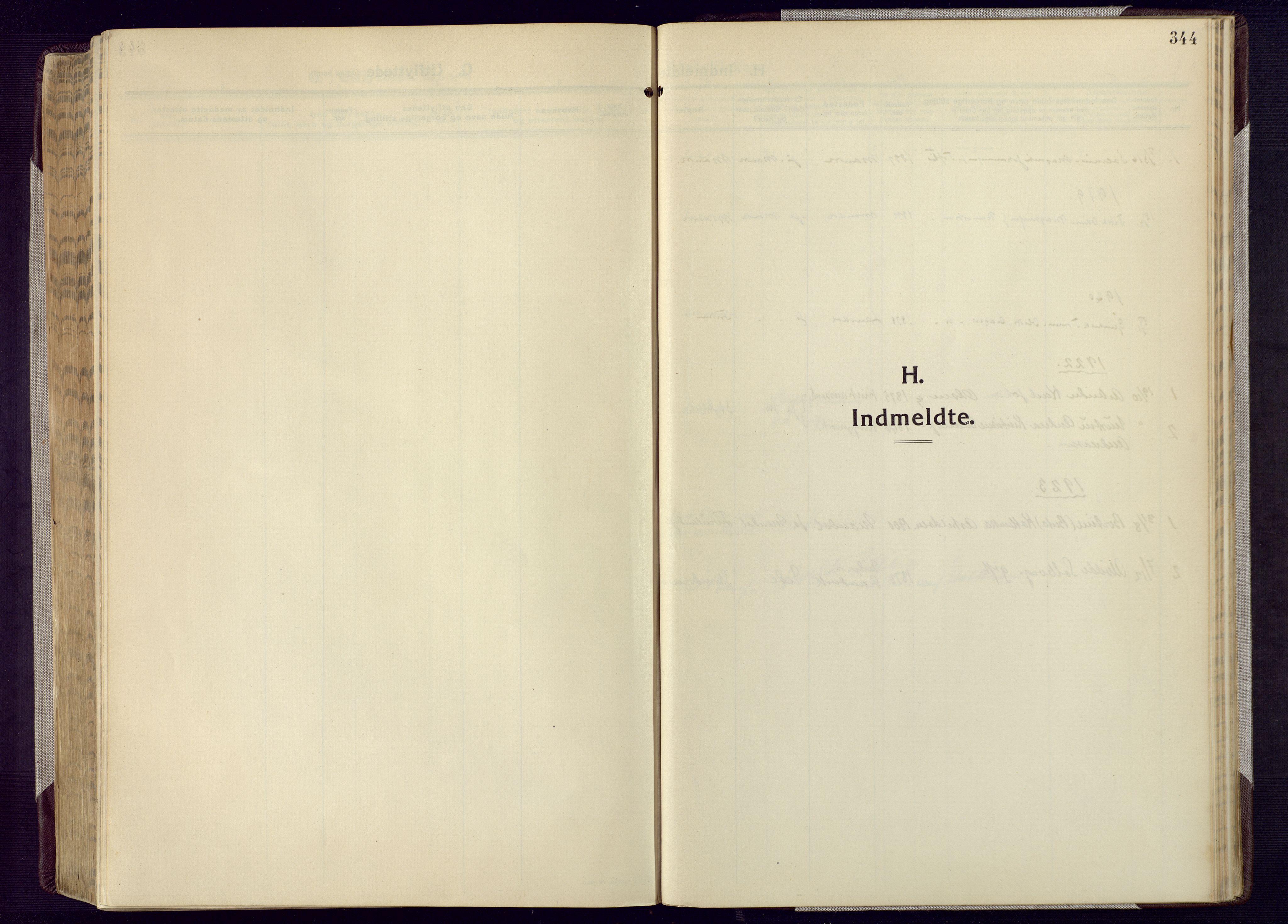 Mandal sokneprestkontor, SAK/1111-0030/F/Fa/Fac/L0001: Parish register (official) no. A 1, 1913-1925, p. 344