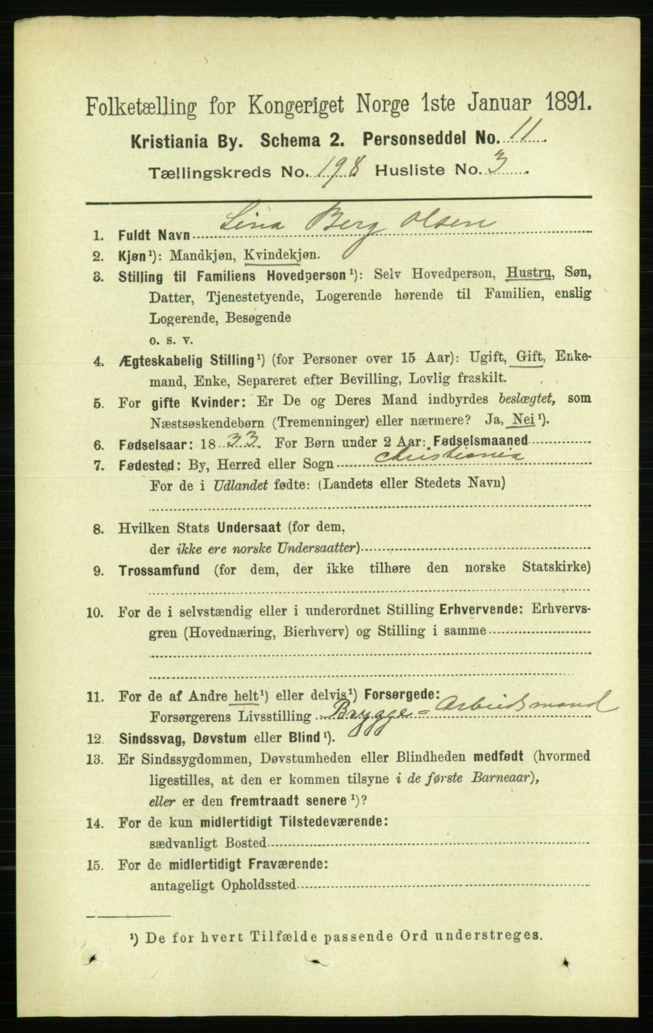 RA, 1891 census for 0301 Kristiania, 1891, p. 119334