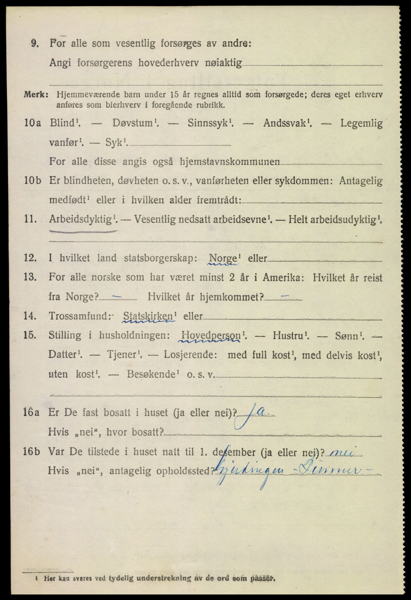 SAH, 1920 census for Lunner, 1920, p. 7666