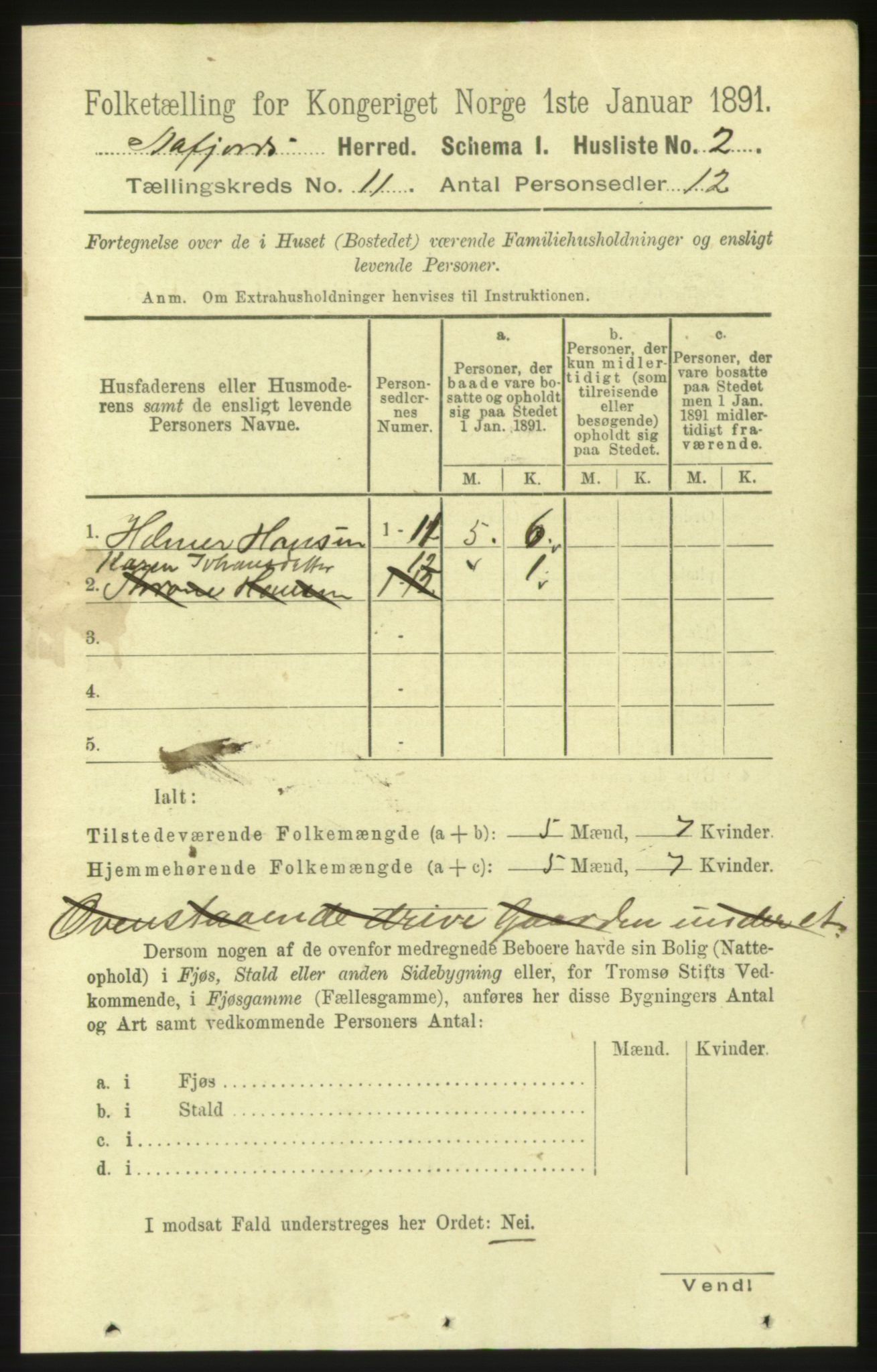 RA, 1891 census for 1630 Åfjord, 1891, p. 3249