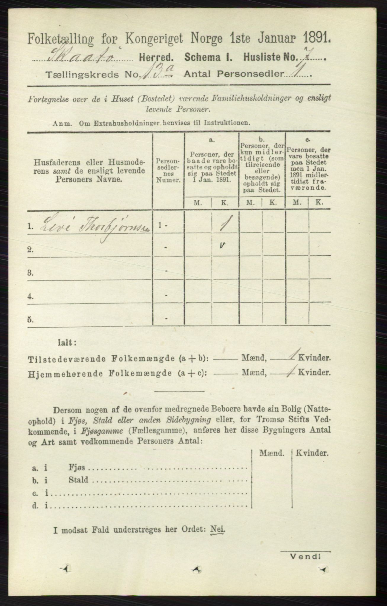 RA, 1891 census for 0815 Skåtøy, 1891, p. 4388