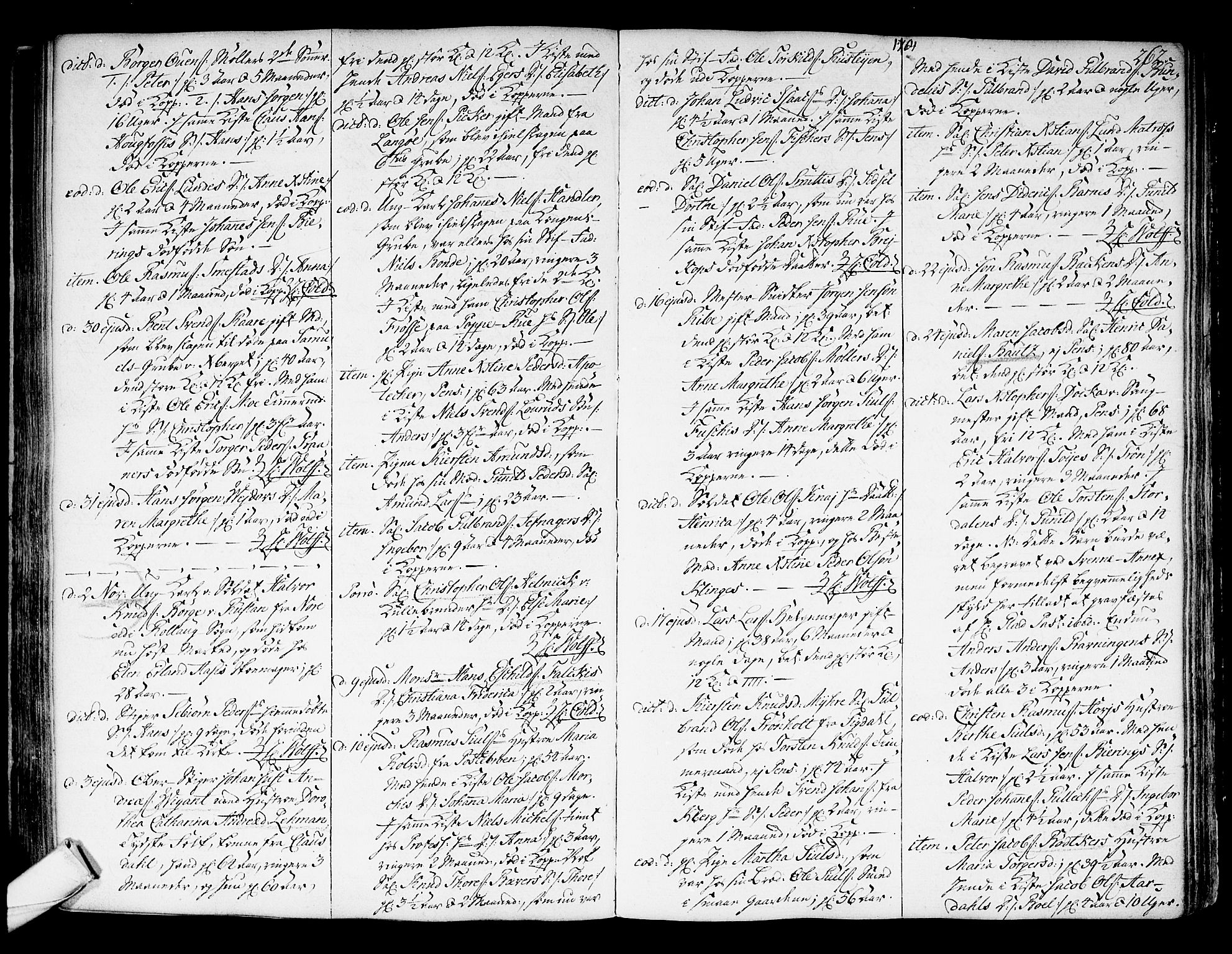 Kongsberg kirkebøker, SAKO/A-22/F/Fa/L0004: Parish register (official) no. I 4, 1756-1768, p. 262
