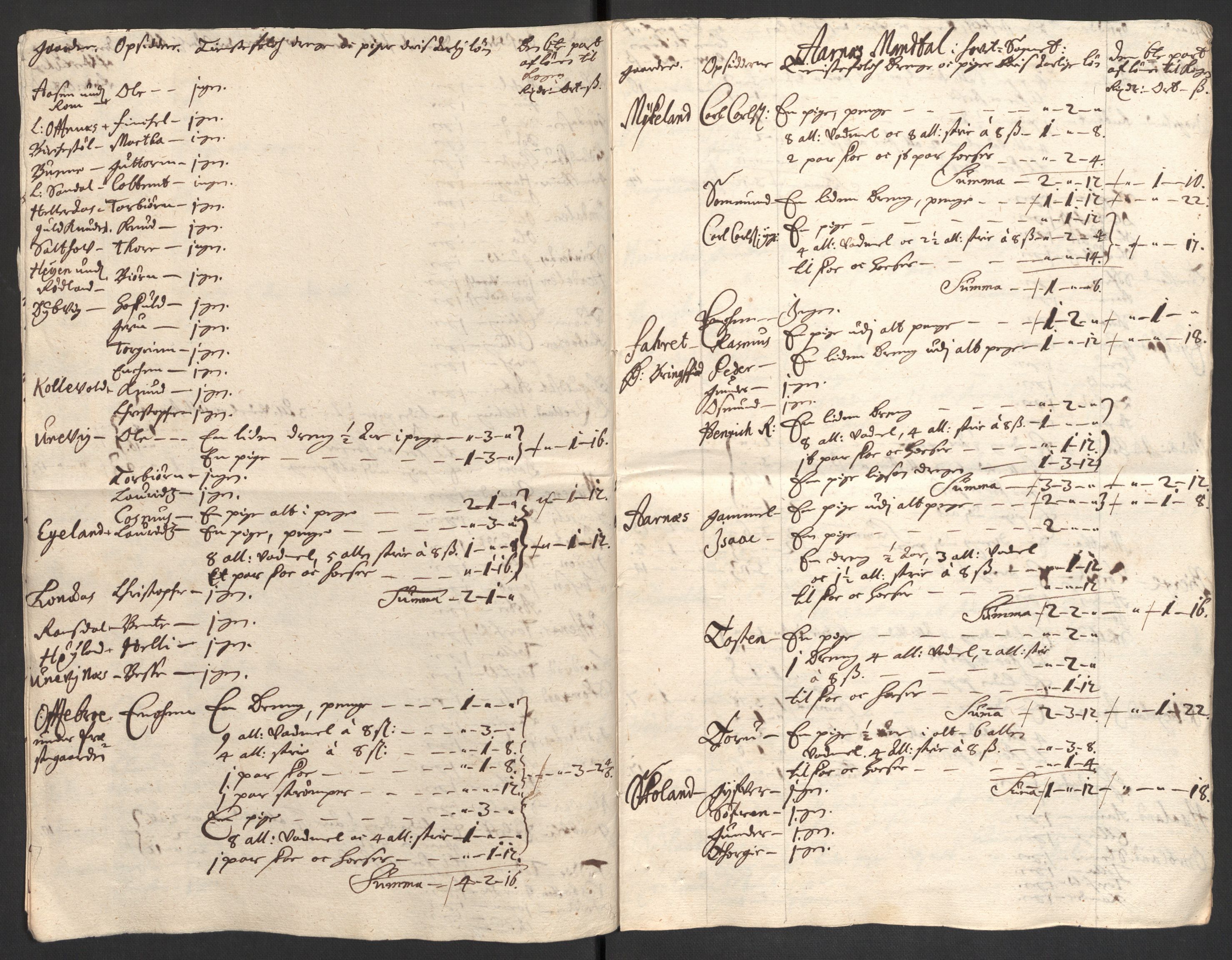 Rentekammeret inntil 1814, Reviderte regnskaper, Fogderegnskap, AV/RA-EA-4092/R43/L2554: Fogderegnskap Lista og Mandal, 1711, p. 366