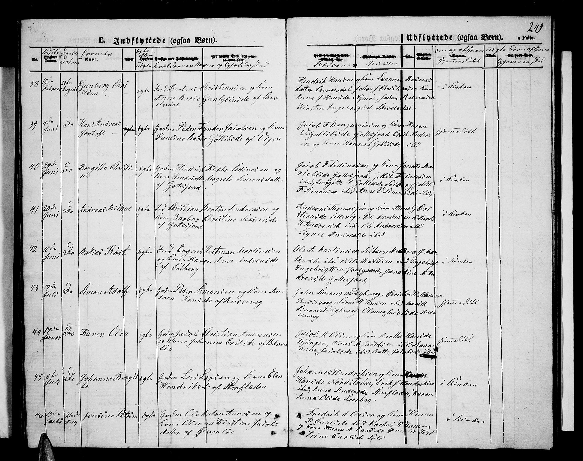 Tranøy sokneprestkontor, SATØ/S-1313/I/Ia/Iab/L0002klokker: Parish register (copy) no. 2, 1847-1860, p. 249