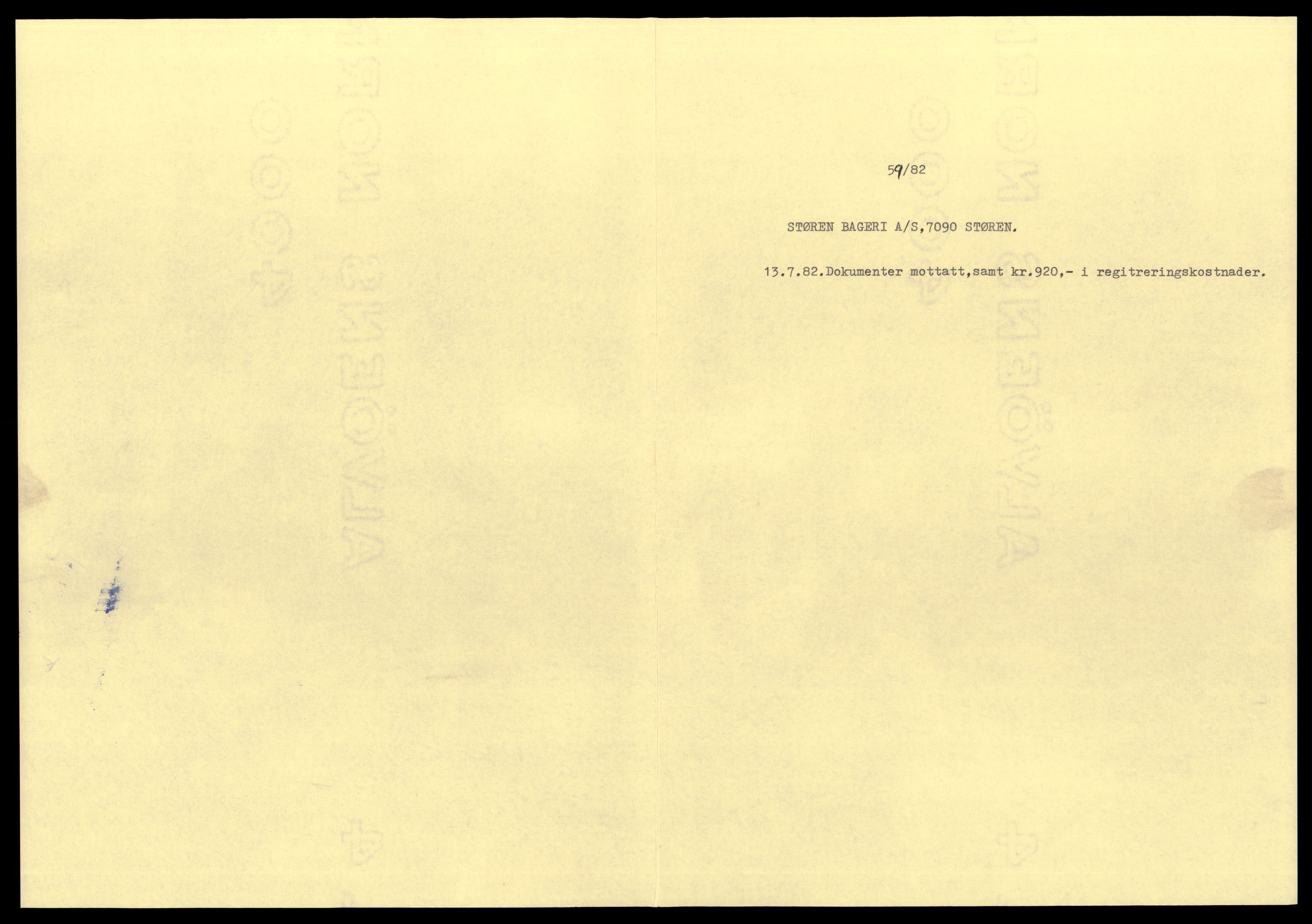 Gauldal sorenskriveri, AV/SAT-A-0014/2/J/Jd/Jde/L0006: Bilag, 1982, p. 7