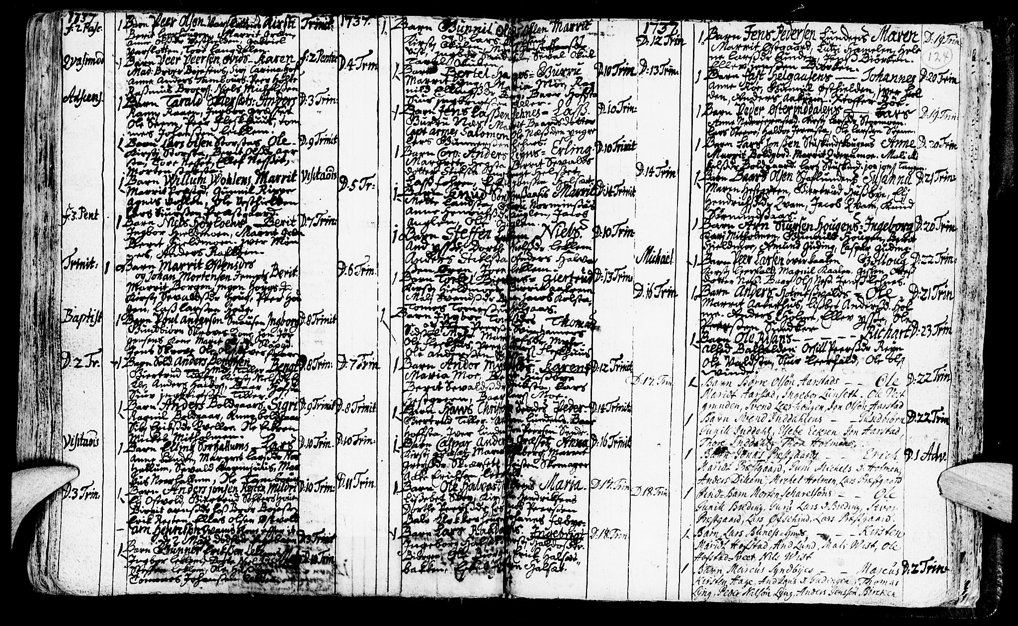Ministerialprotokoller, klokkerbøker og fødselsregistre - Nord-Trøndelag, SAT/A-1458/723/L0230: Parish register (official) no. 723A01, 1705-1747, p. 124
